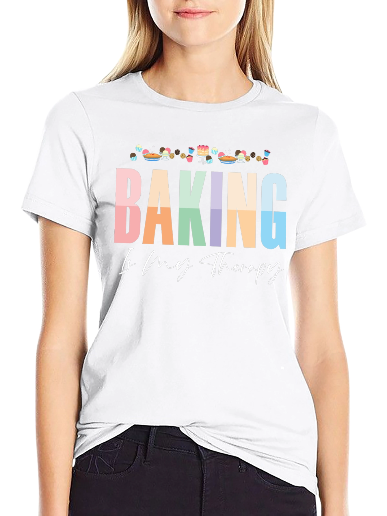 Baking is My Therapy Graphic Tee
