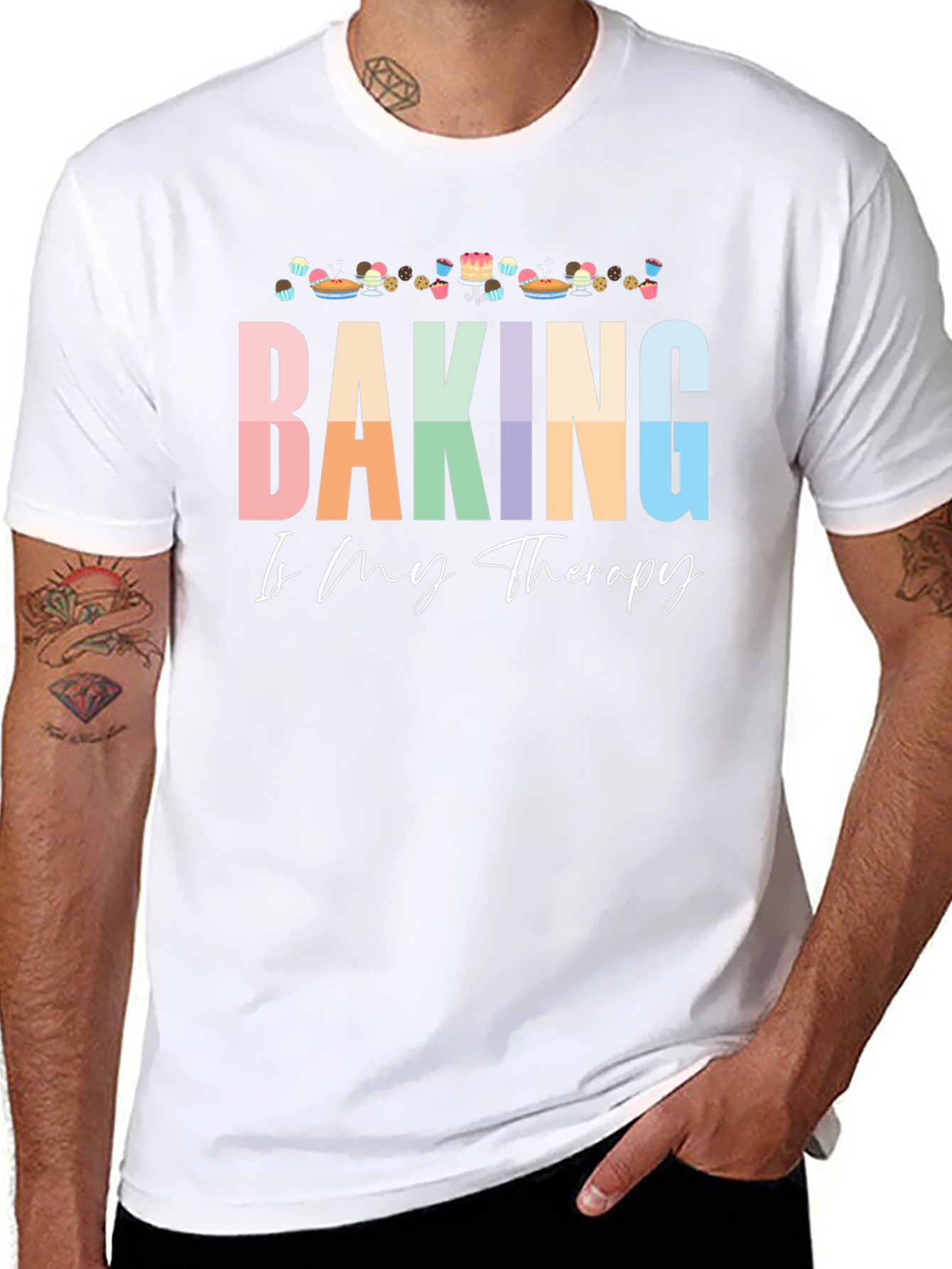 Baking is My Therapy Graphic Tee