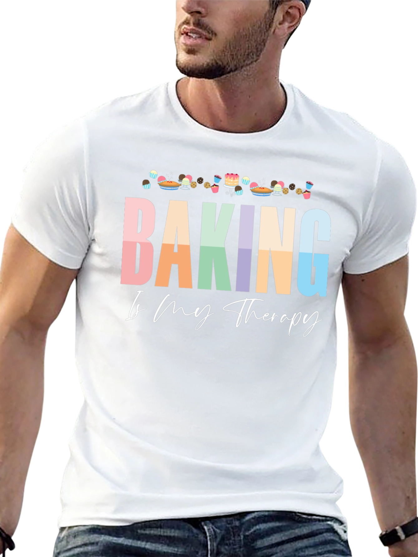 Baking is My Therapy Graphic Tee