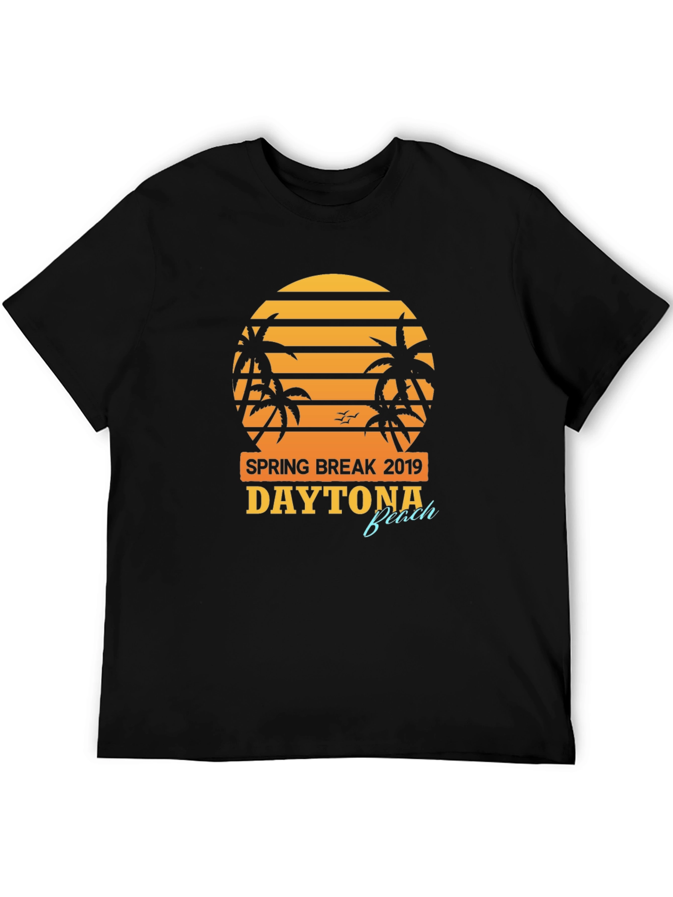 Spring Break 2019 Daytona Beach Black T-Shirt