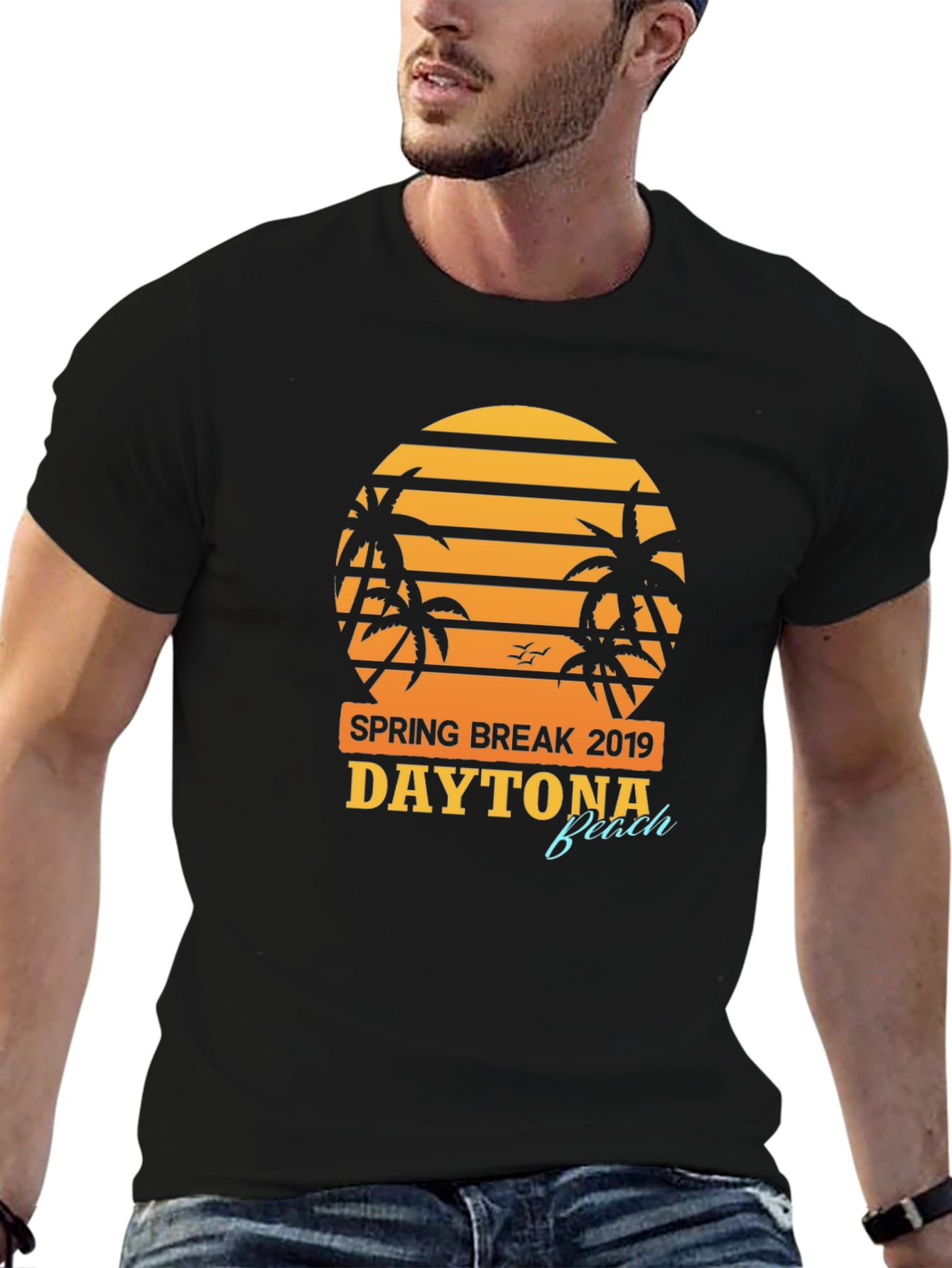Spring Break 2019 Daytona Beach Black T-Shirt