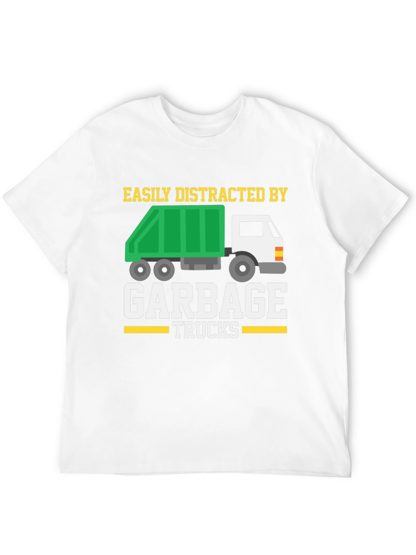 Easily Distracted By Garbage Trucks Graphic Tee