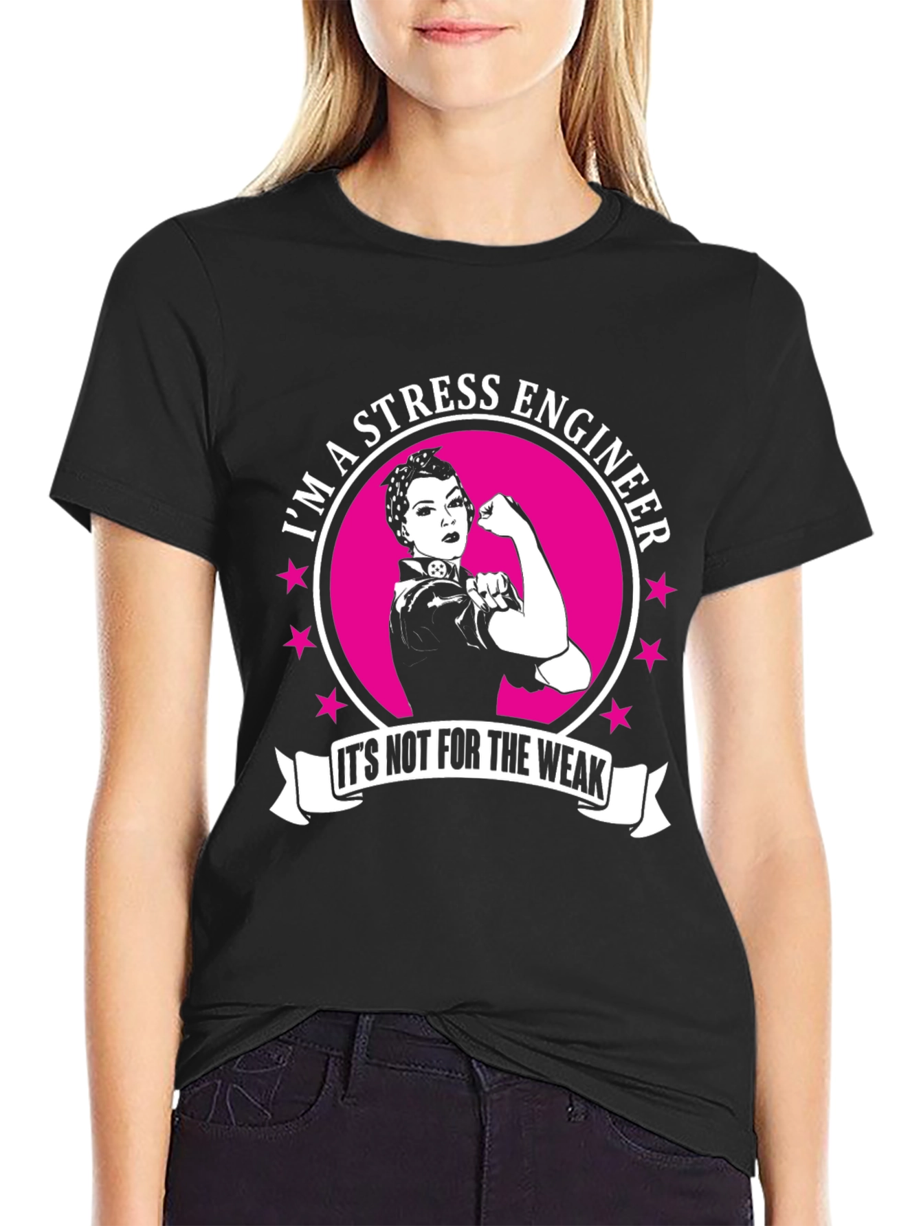 Stress Engineer T-Shirt - Strong Woman Design