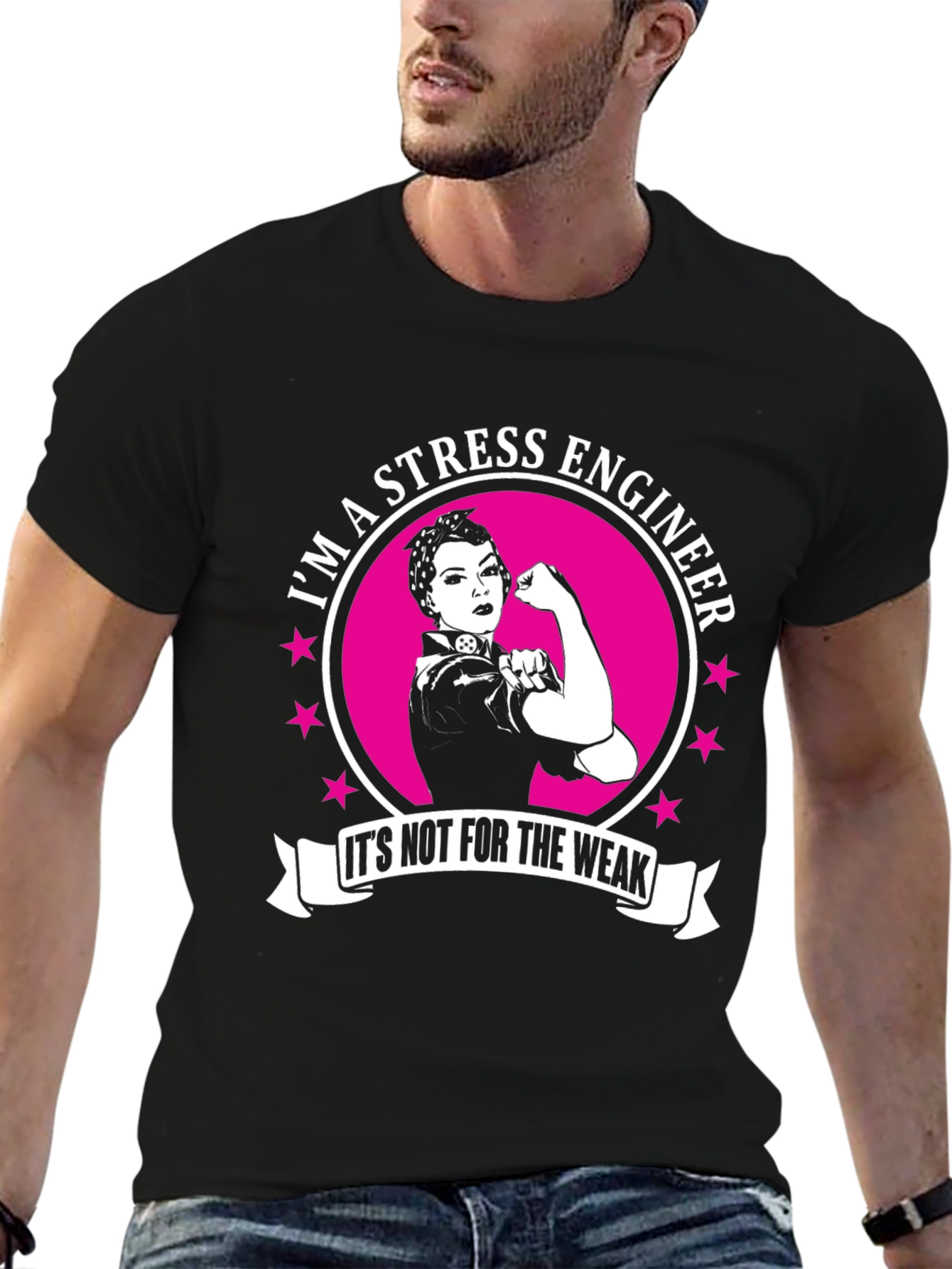 Stress Engineer T-Shirt - Strong Woman Design