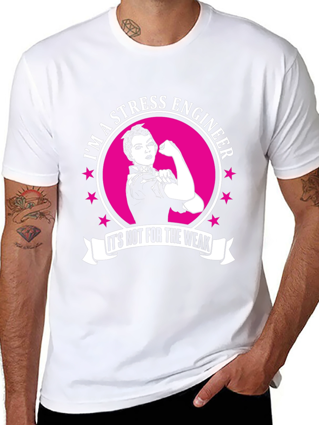 Stress Engineer T-Shirt - Strong Woman Design