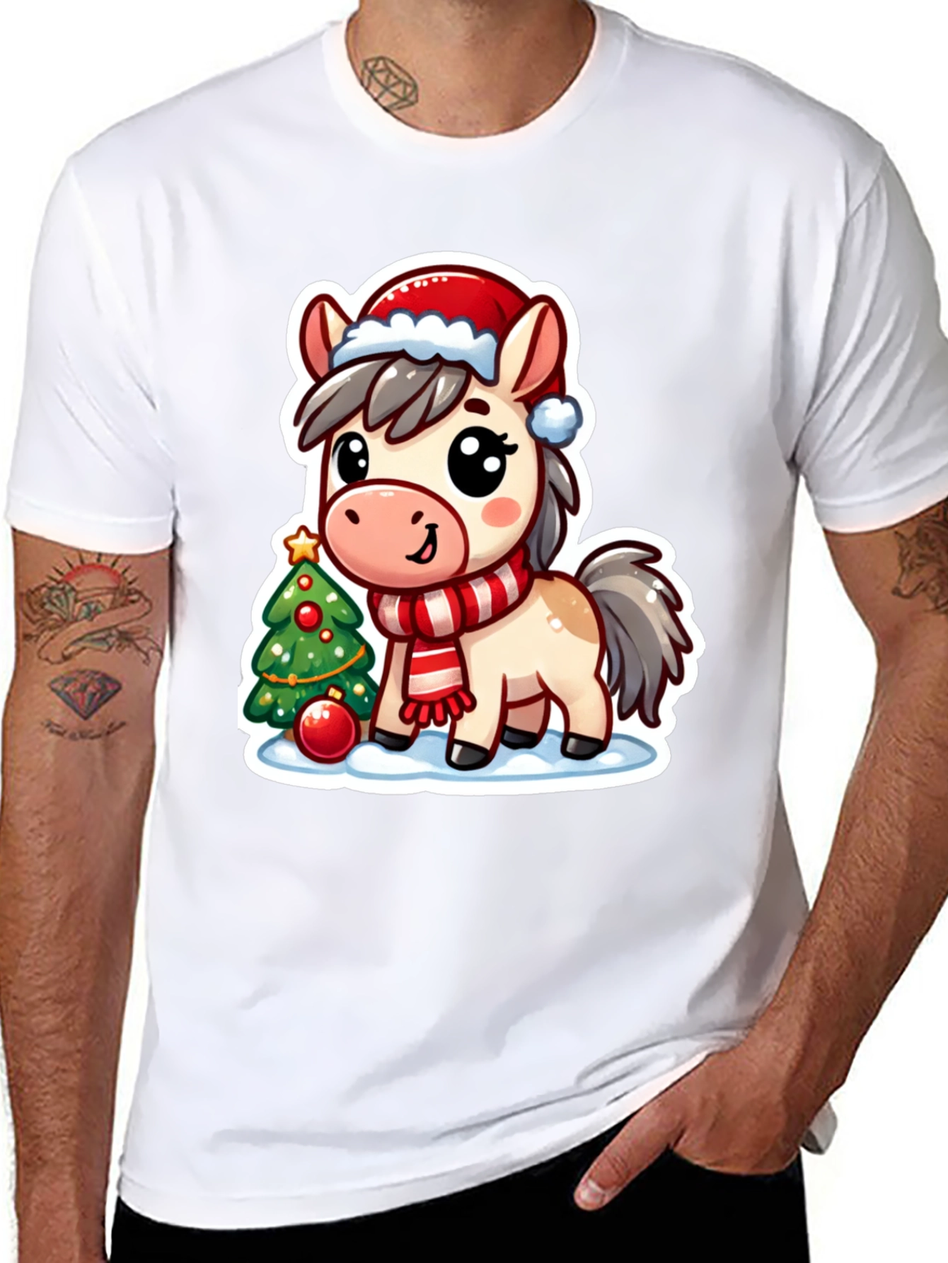 Cute Christmas Horse T-Shirt