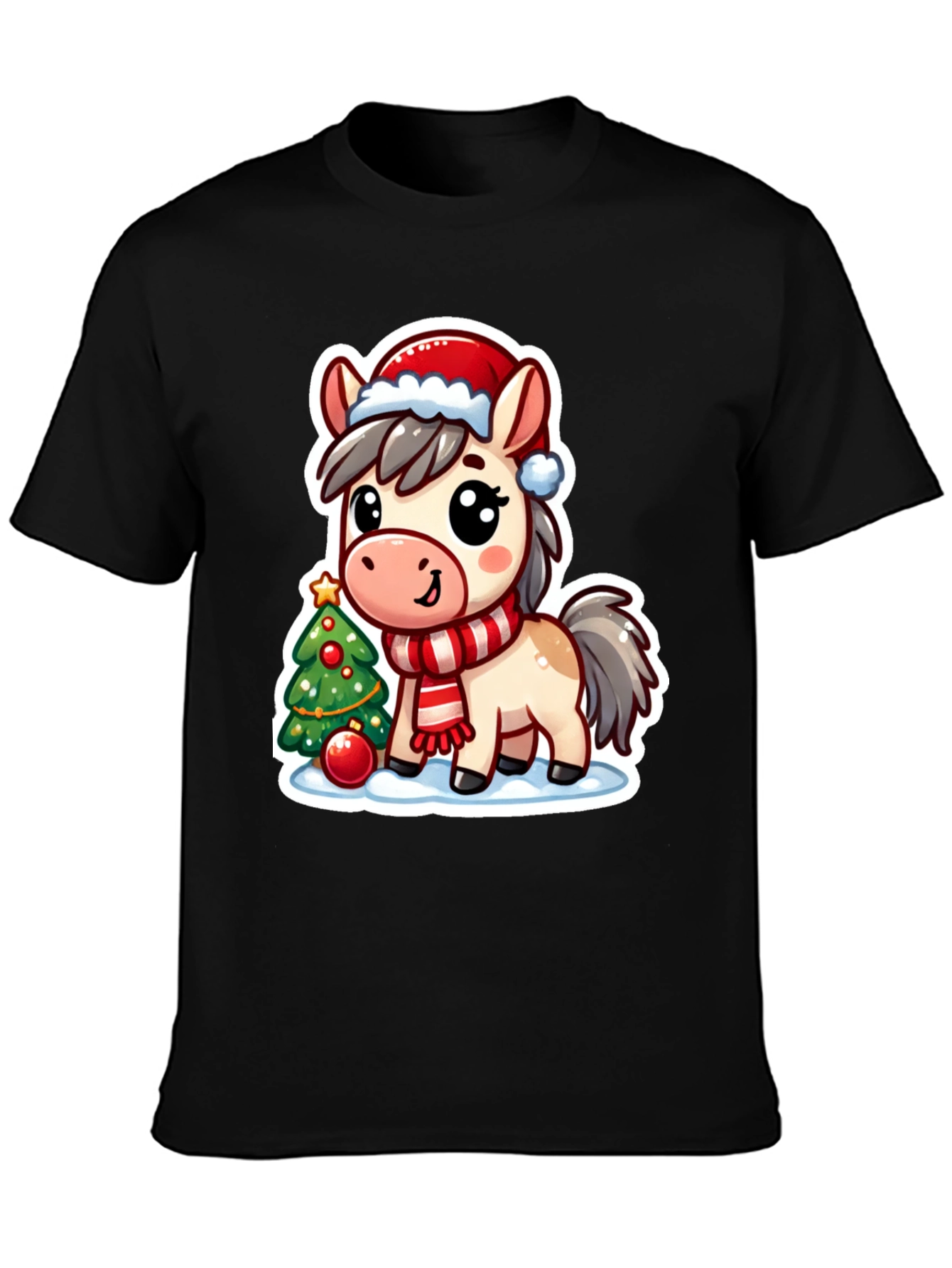 Cute Christmas Horse T-Shirt