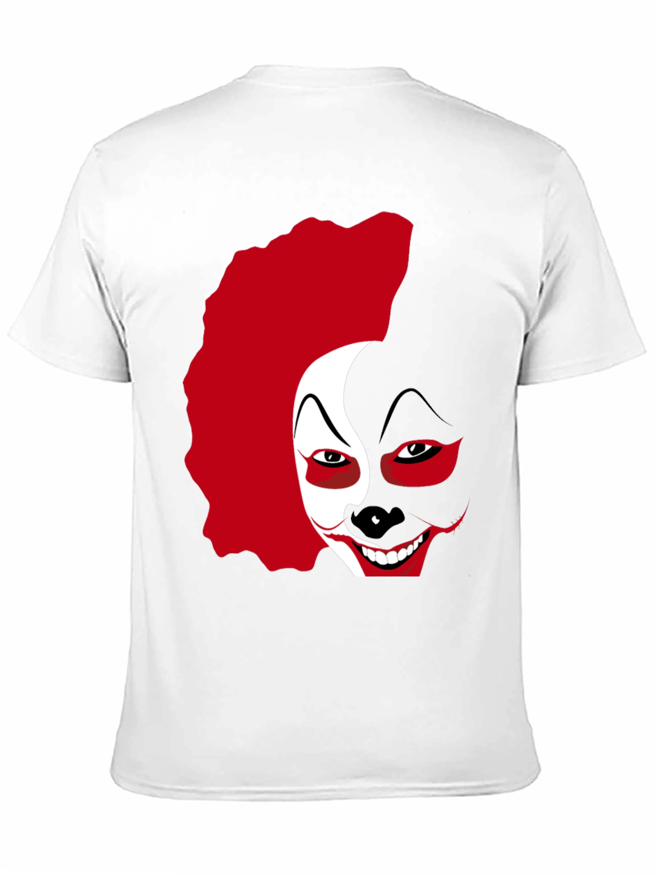 Clown Face Graphic T-Shirt - Black