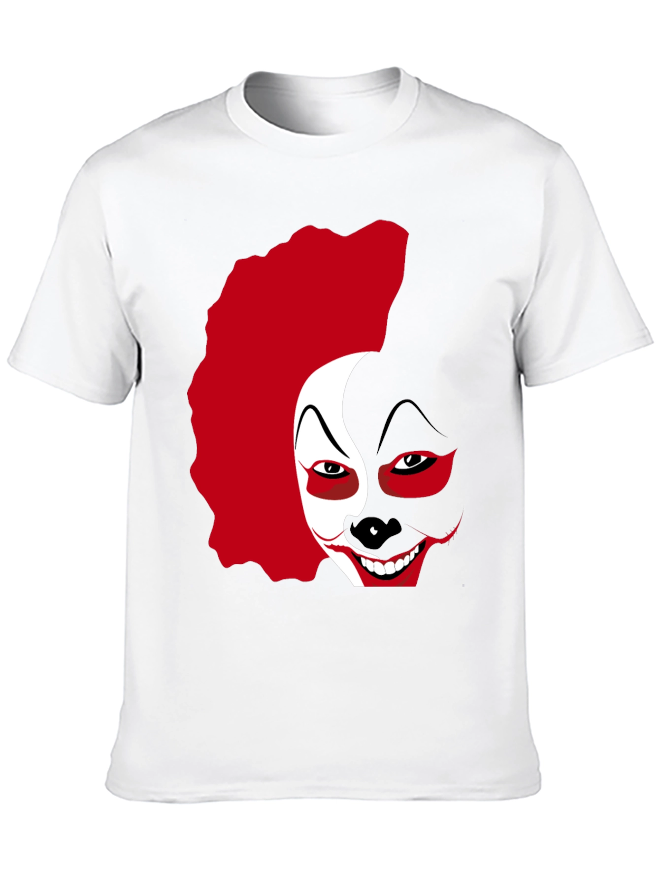 Clown Face Graphic T-Shirt - Black