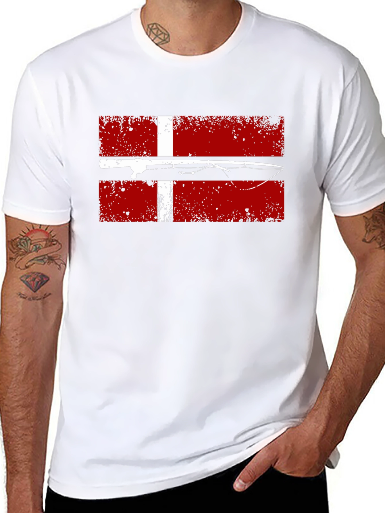 Denmark Fishing Flag T-Shirt