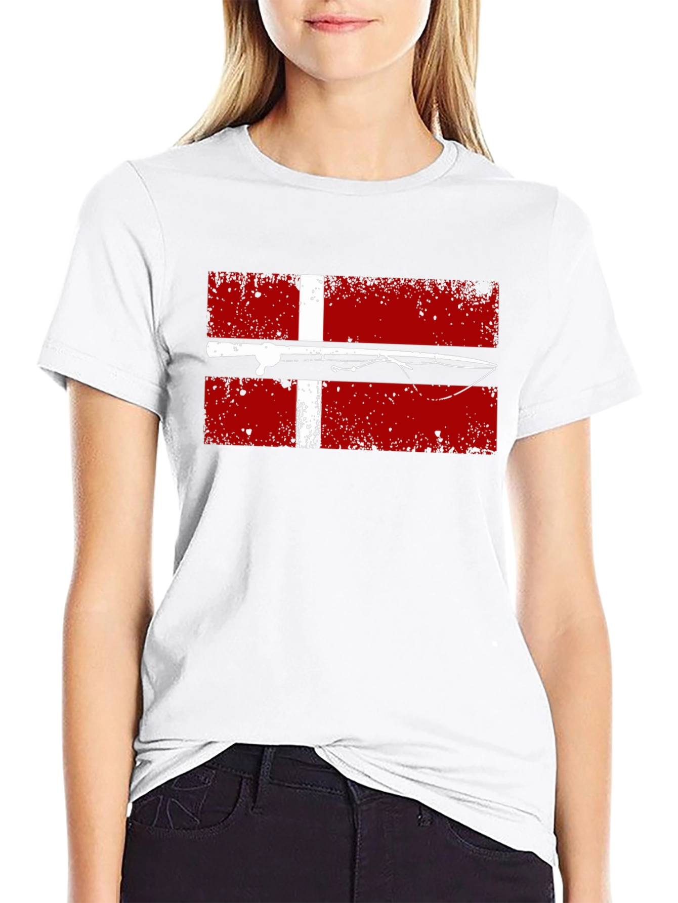 Denmark Fishing Flag T-Shirt