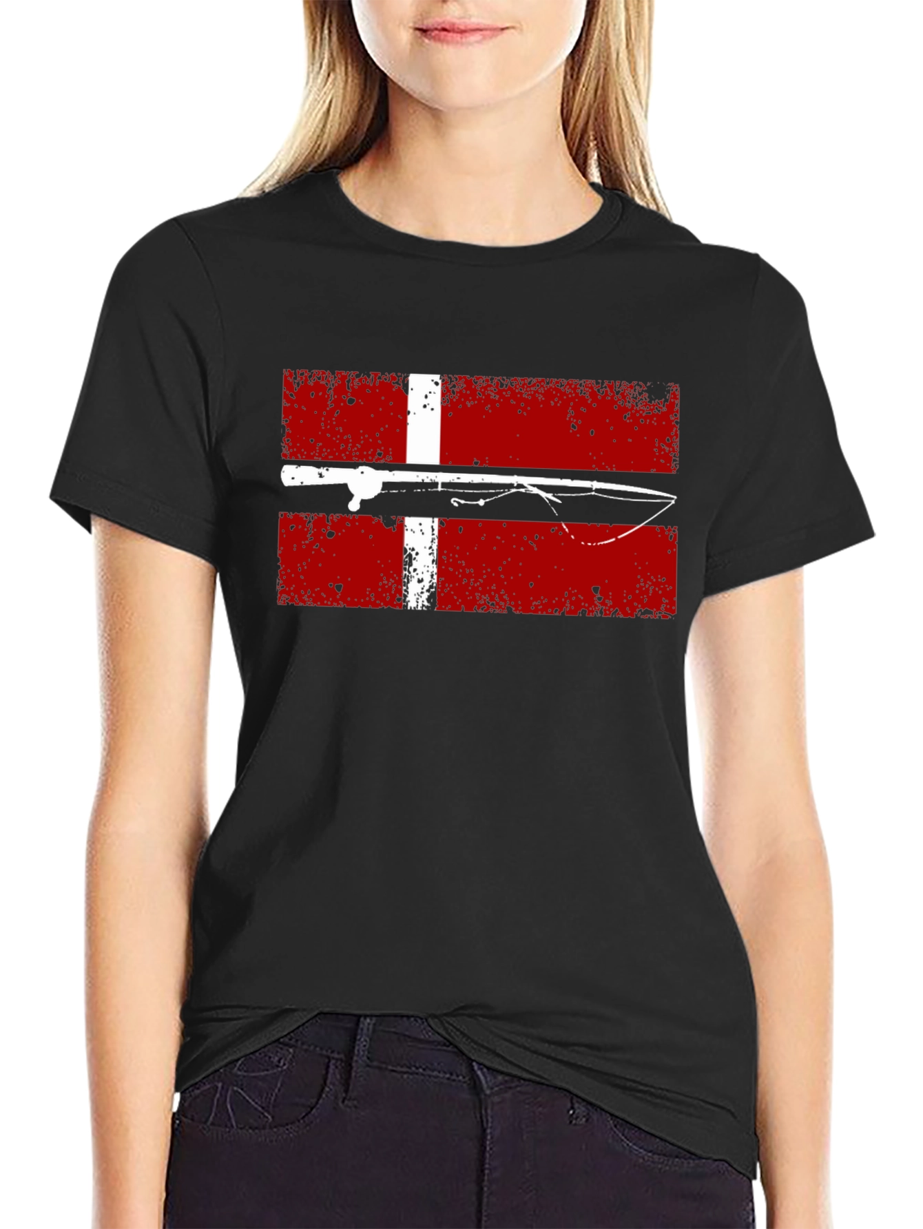 Denmark Fishing Flag T-Shirt