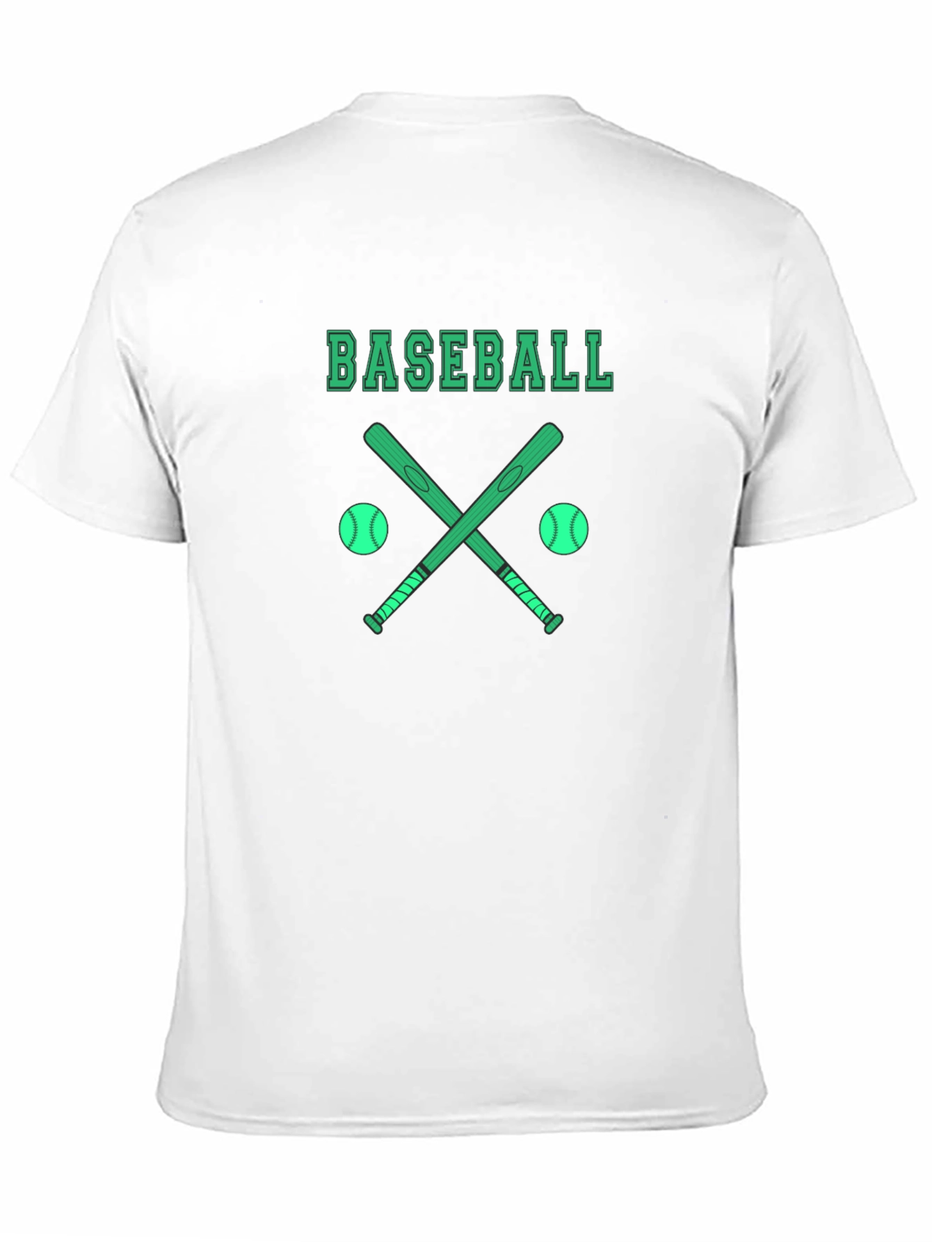 Baseball Graphic T-Shirt - Black Cotton Tee