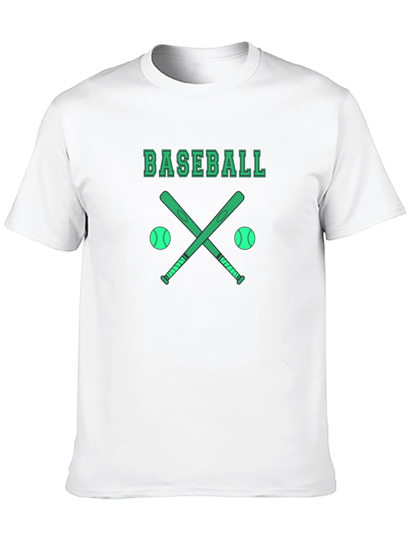 Baseball Graphic T-Shirt - Black Cotton Tee