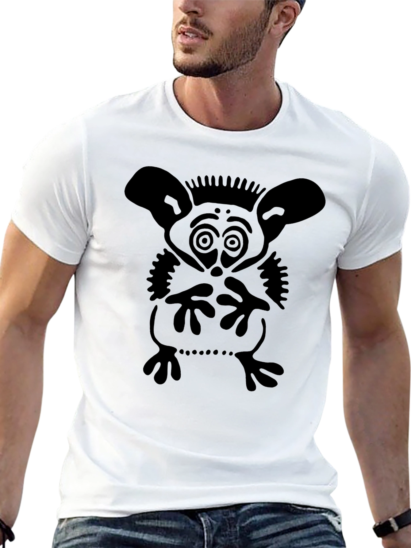 Unique Graphic Tee - Abstract Creature Design