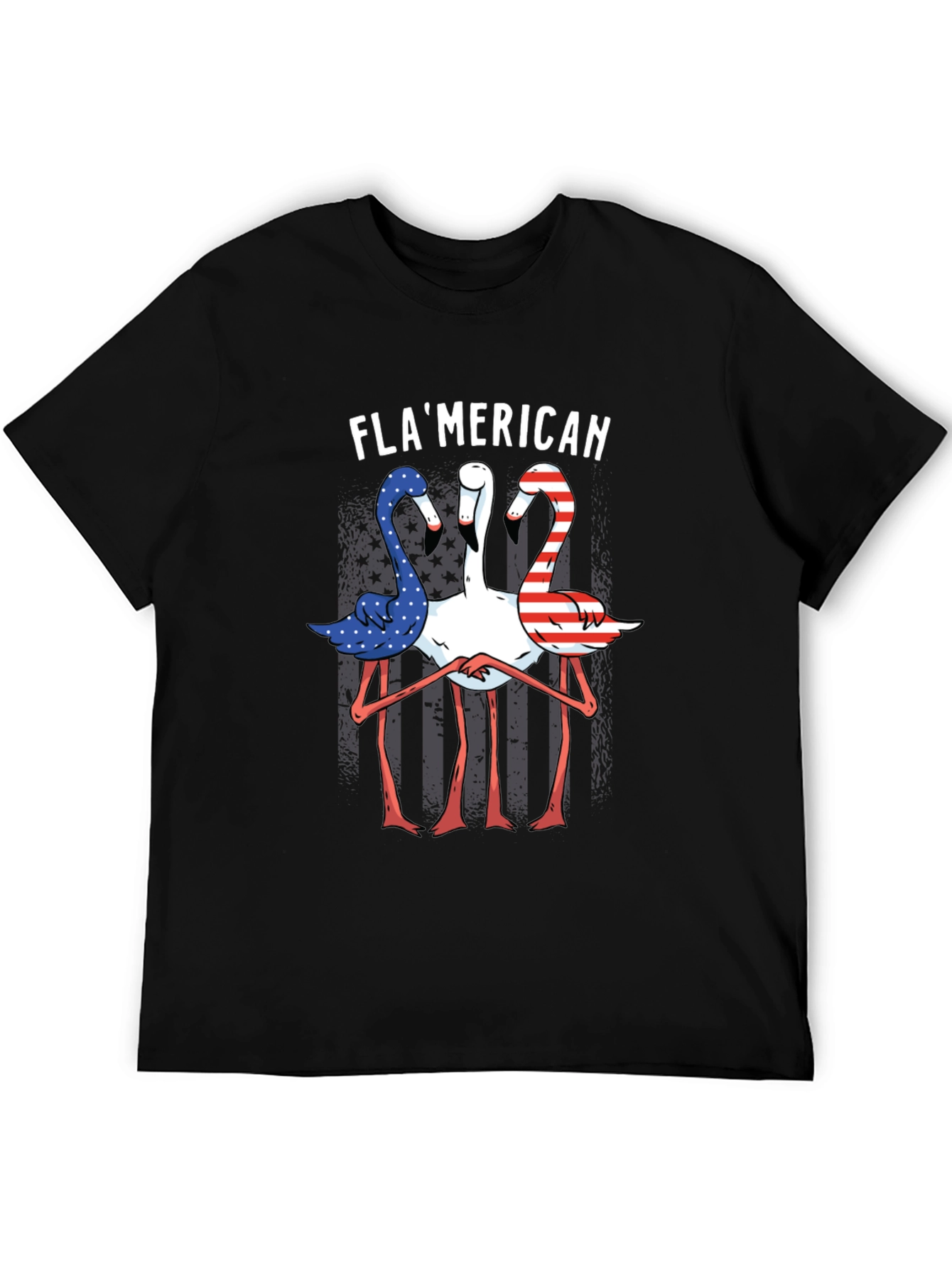 Flamerican Flamingo Graphic Tee