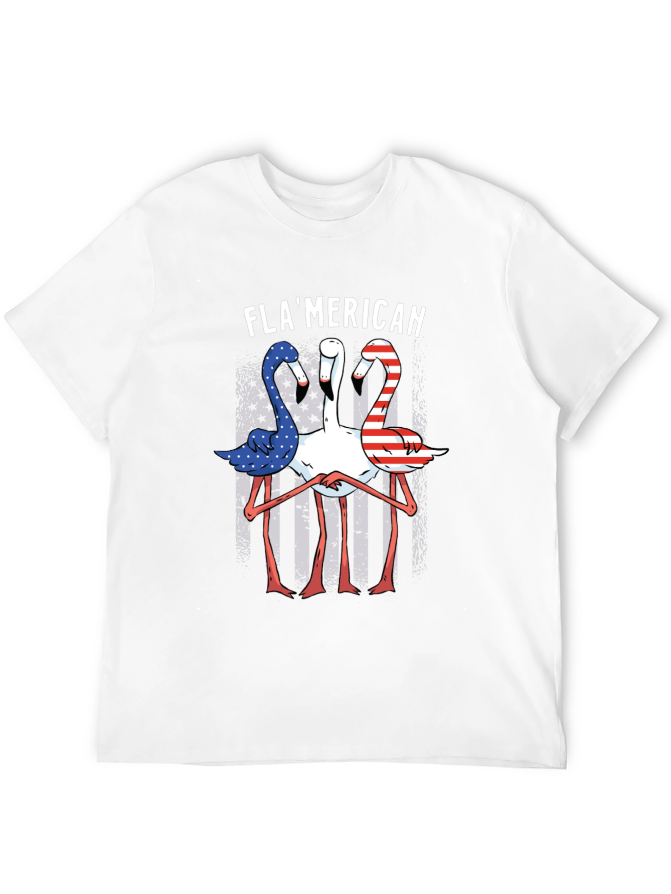 Flamerican Flamingo Graphic Tee