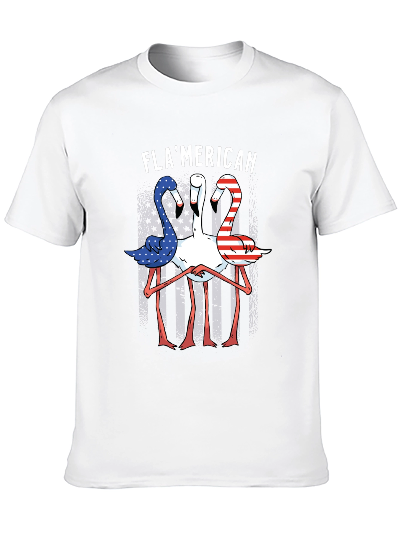 Flamerican Flamingo Graphic Tee
