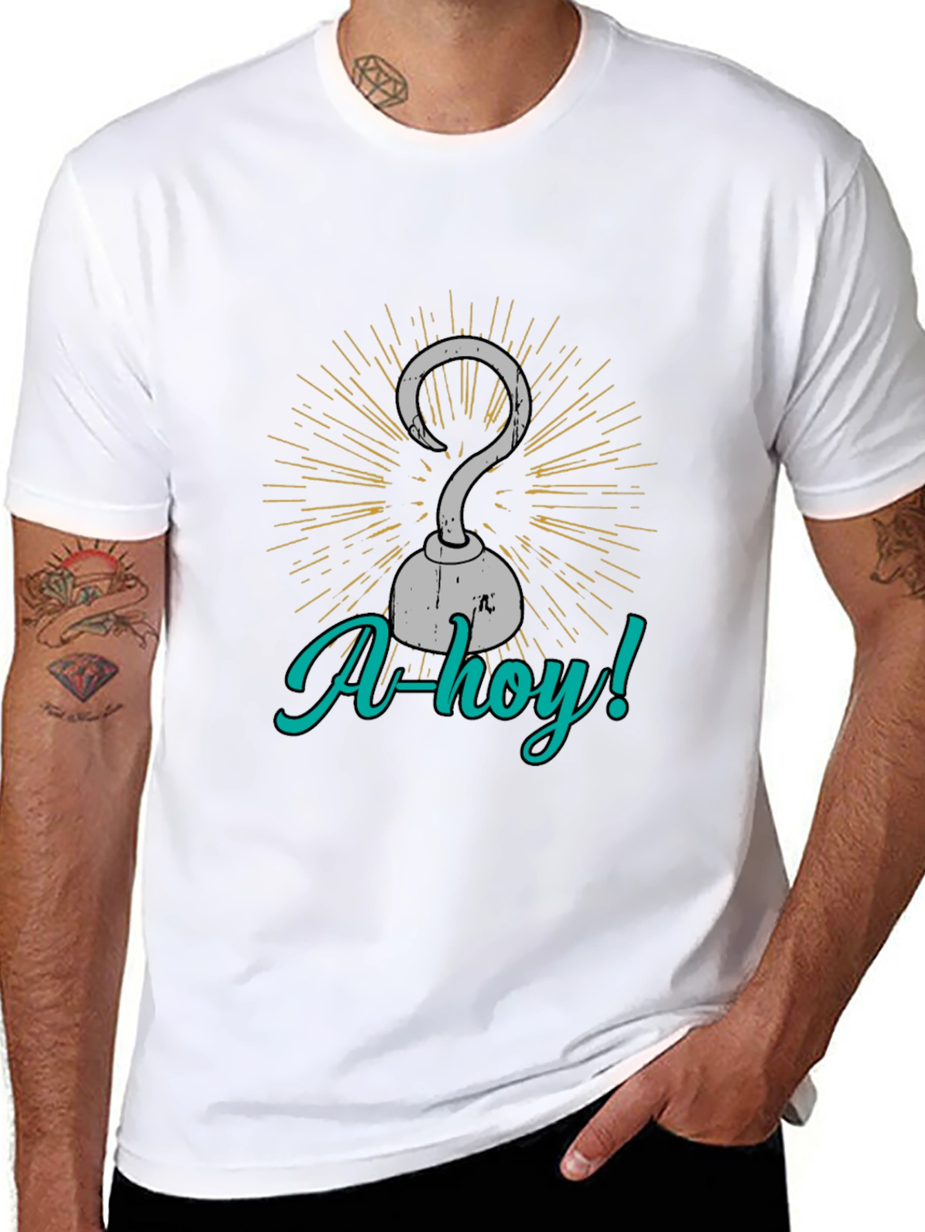 Pirate Hook Graphic Tee - Ahoy! T-Shirt
