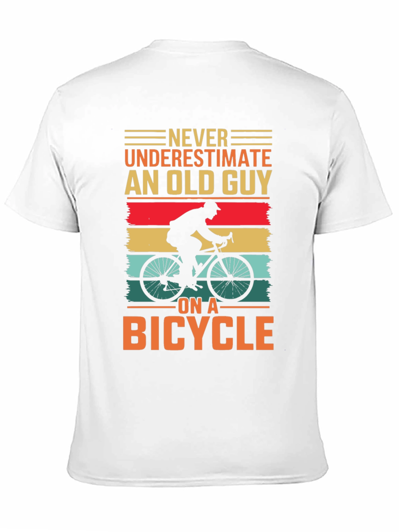 Old Guy on a Bicycle Graphic Tee