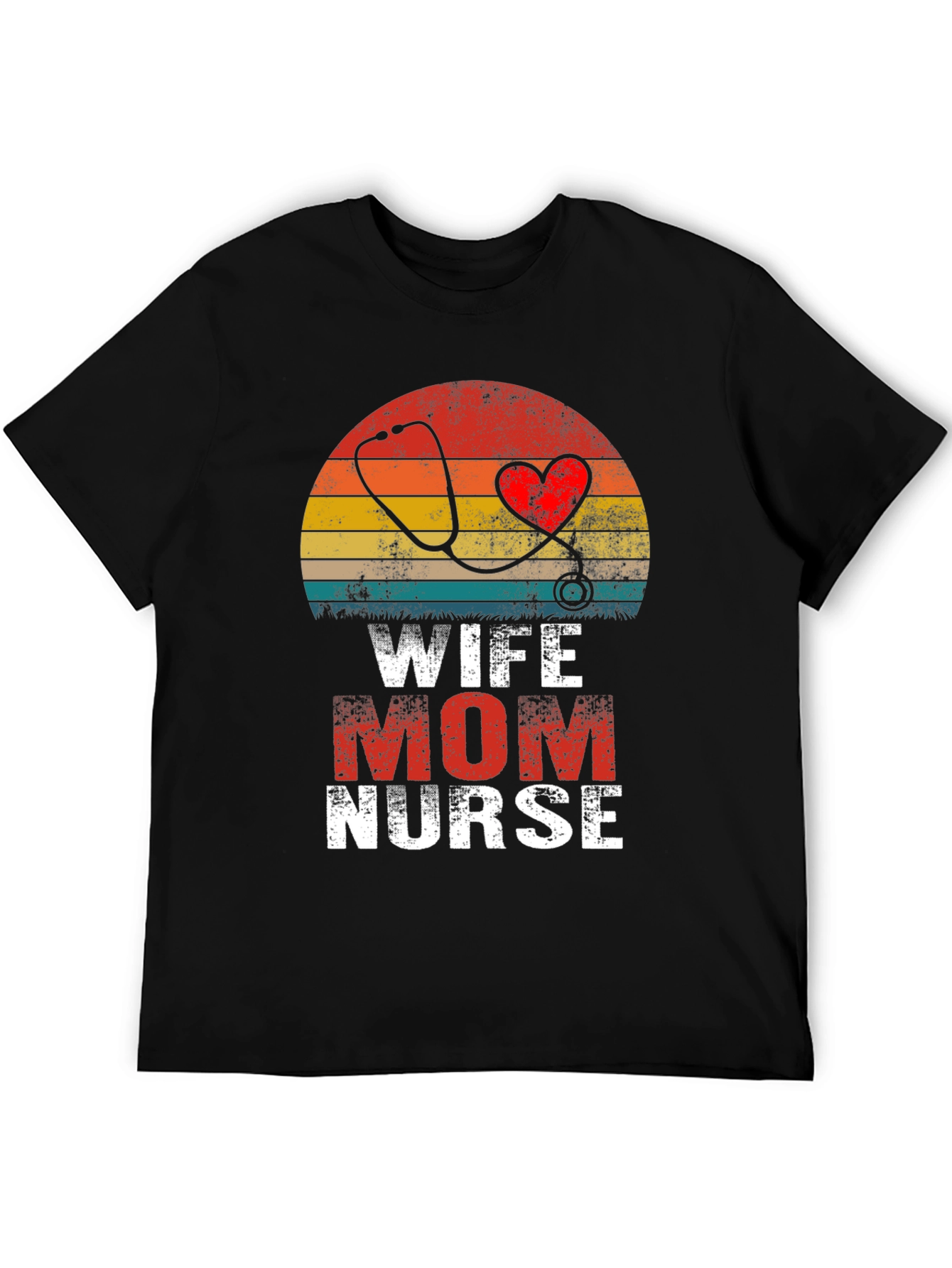 Wife Mom Nurse Graphic T-Shirt
