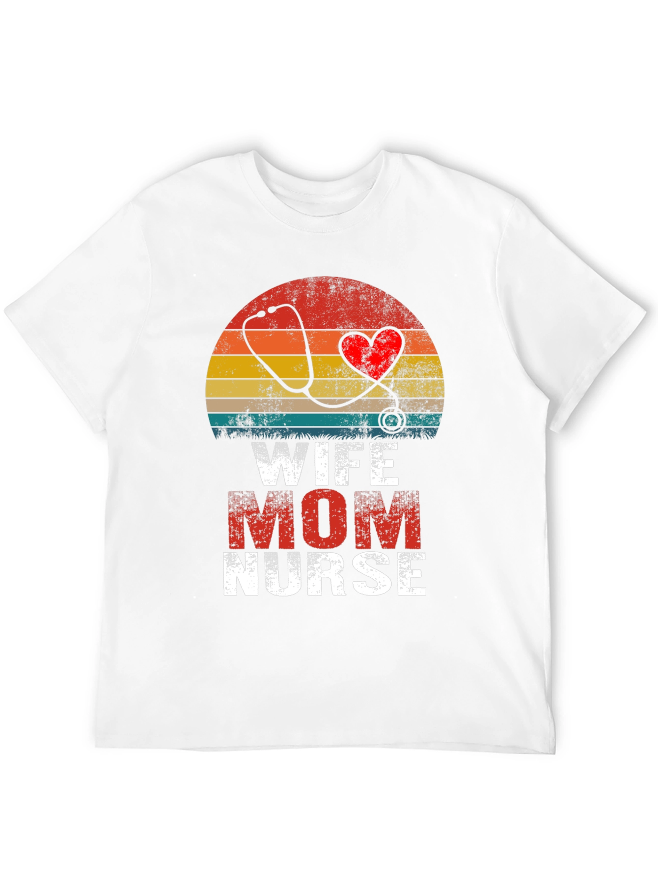 Wife Mom Nurse Graphic T-Shirt