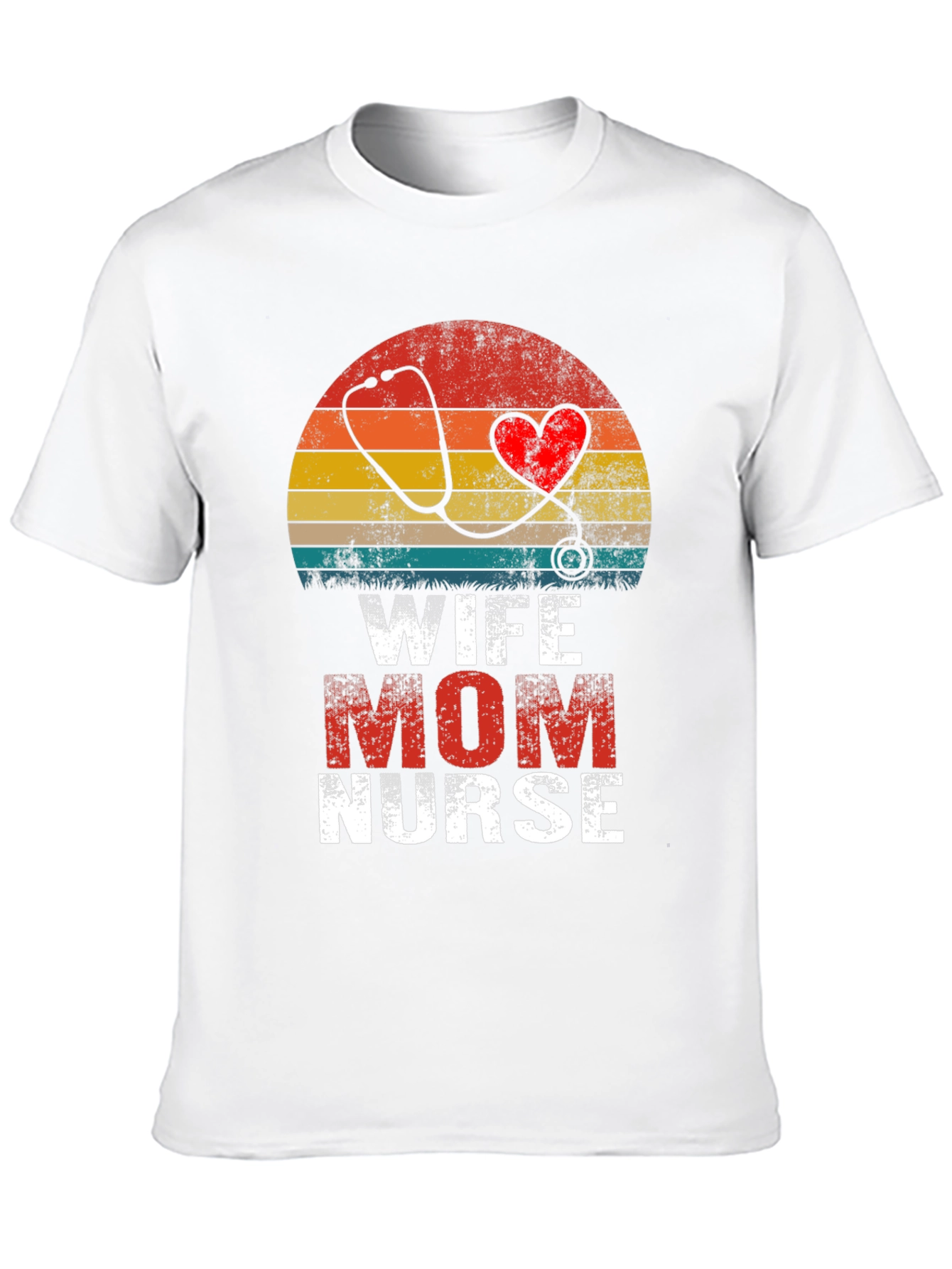 Wife Mom Nurse Graphic T-Shirt