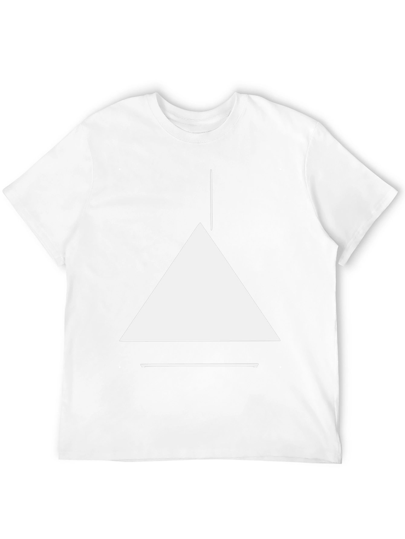 Minimalist Geometric Black T-Shirt