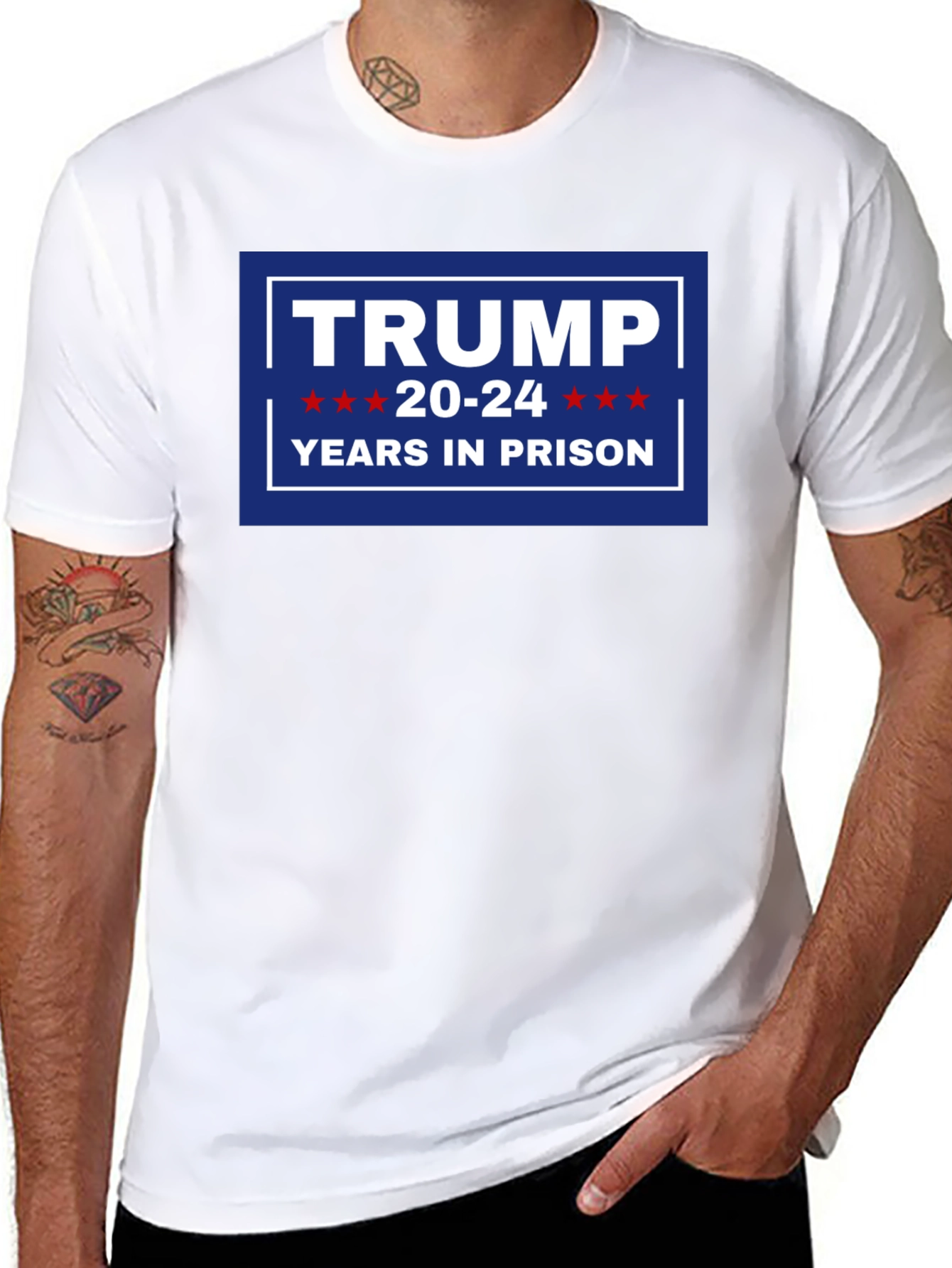 Trump 20-24 Years in Prison Black T-Shirt