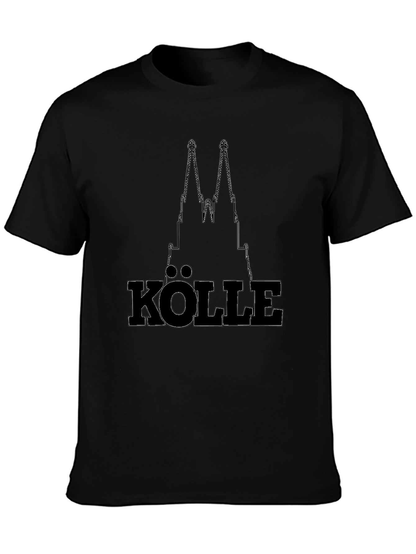 Köln Cathedral T-Shirt - Black