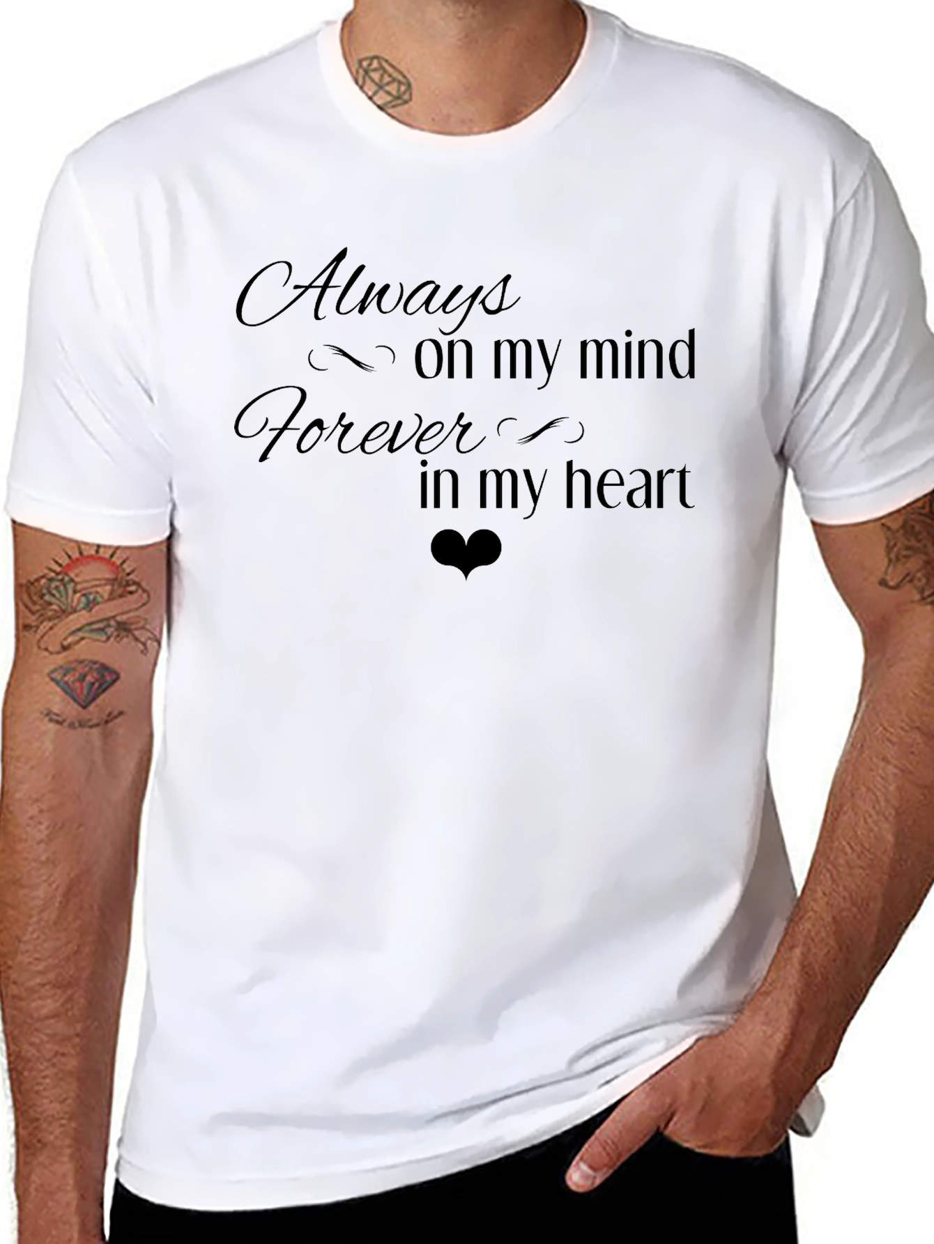 Always on My Mind T-Shirt - Black