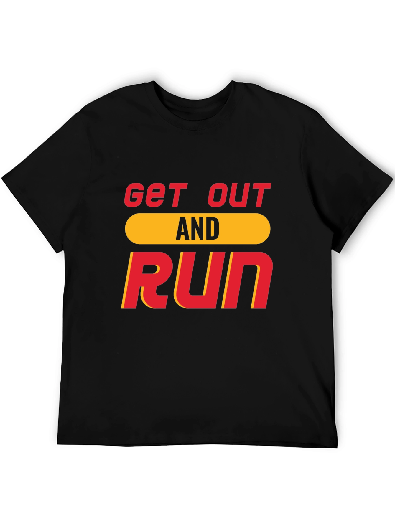 Get Out And Run T-Shirt Black