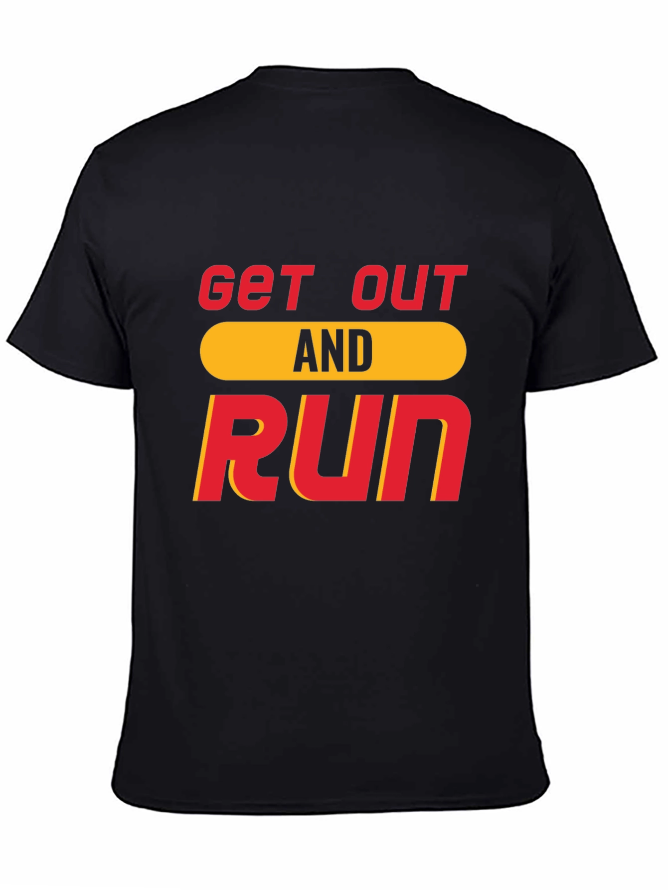 Get Out And Run T-Shirt Black