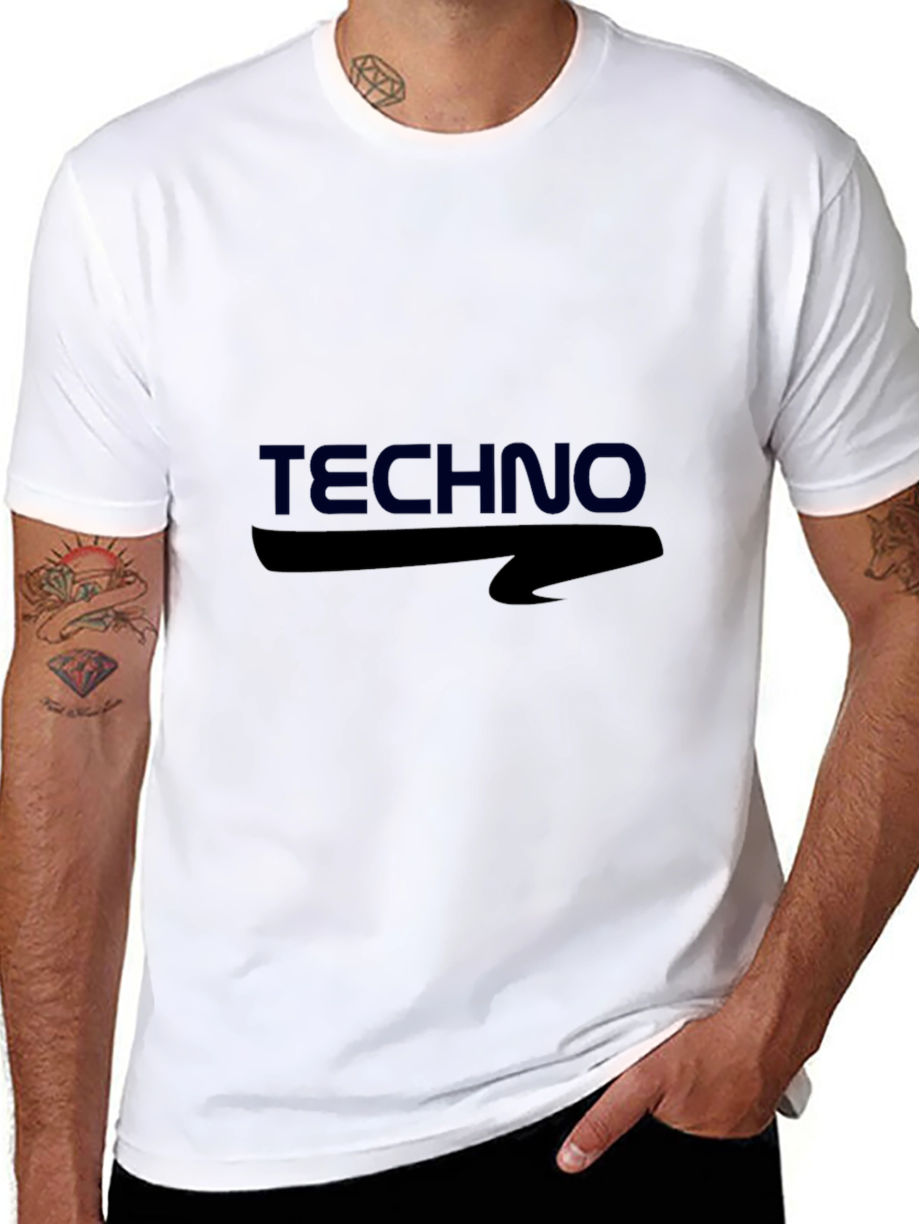 Techno Graphic Tee - Stylish Comfort