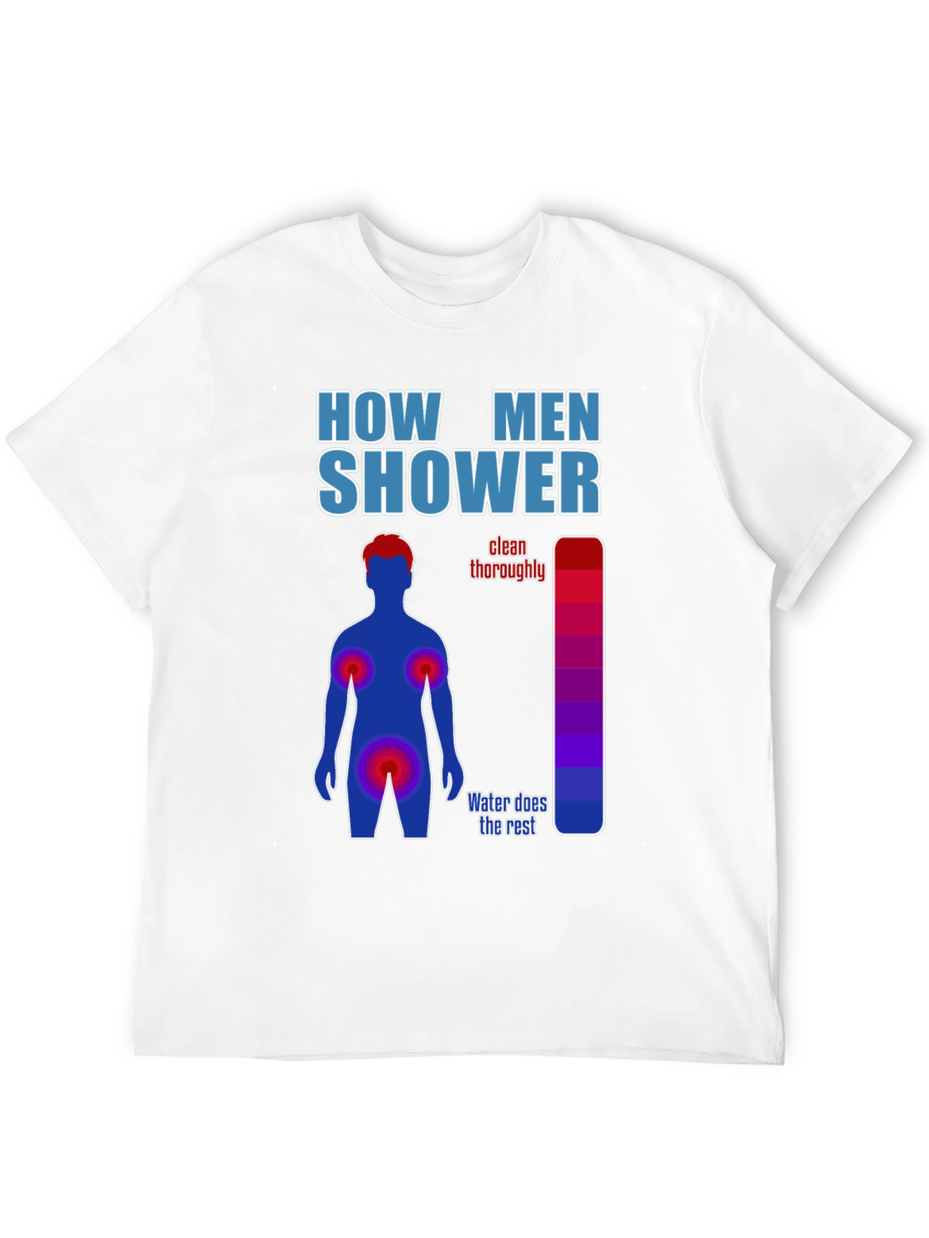 Humorous Mens Shower Guide T-Shirt