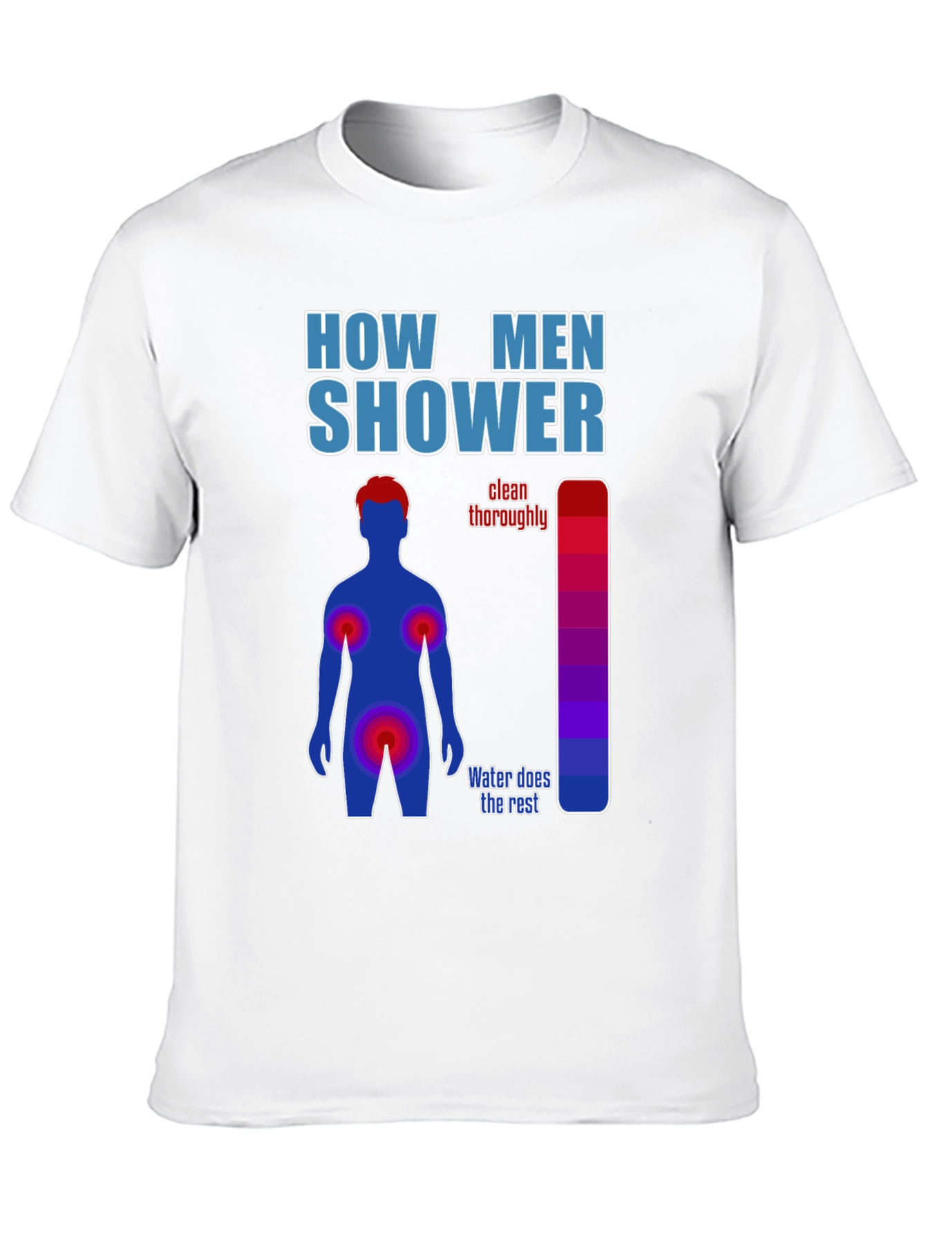 Humorous Mens Shower Guide T-Shirt