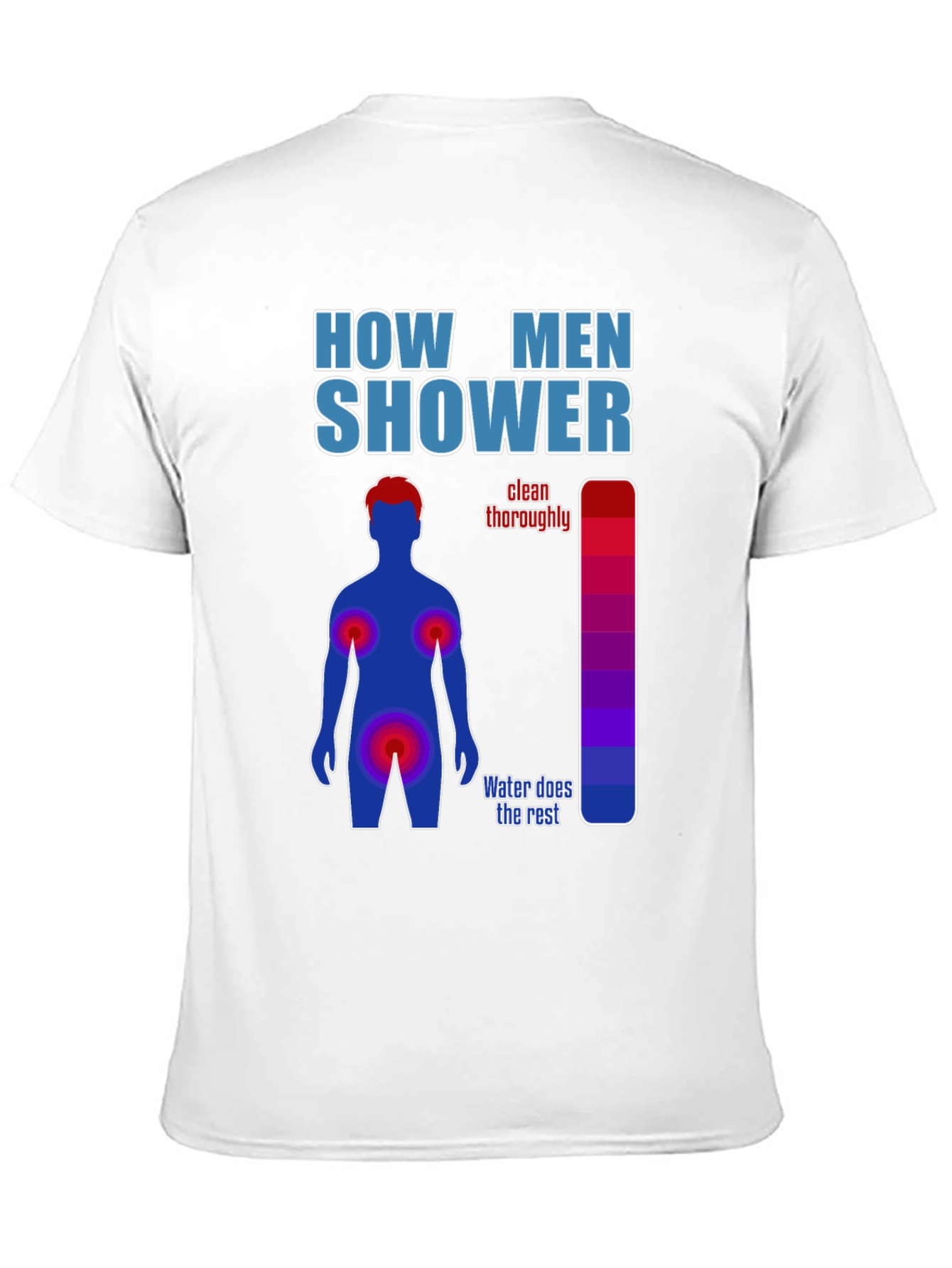 Humorous Mens Shower Guide T-Shirt