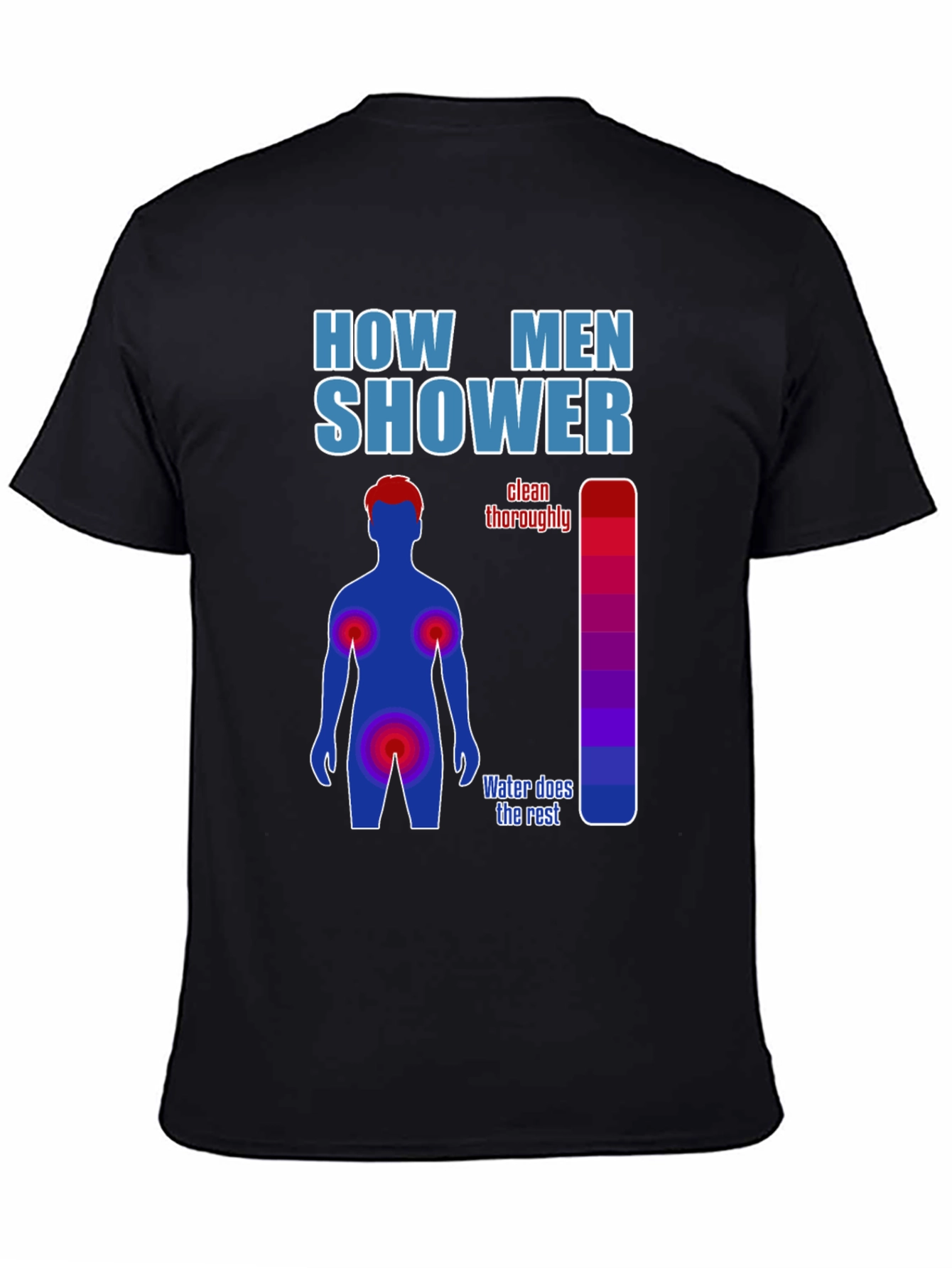 Humorous Mens Shower Guide T-Shirt