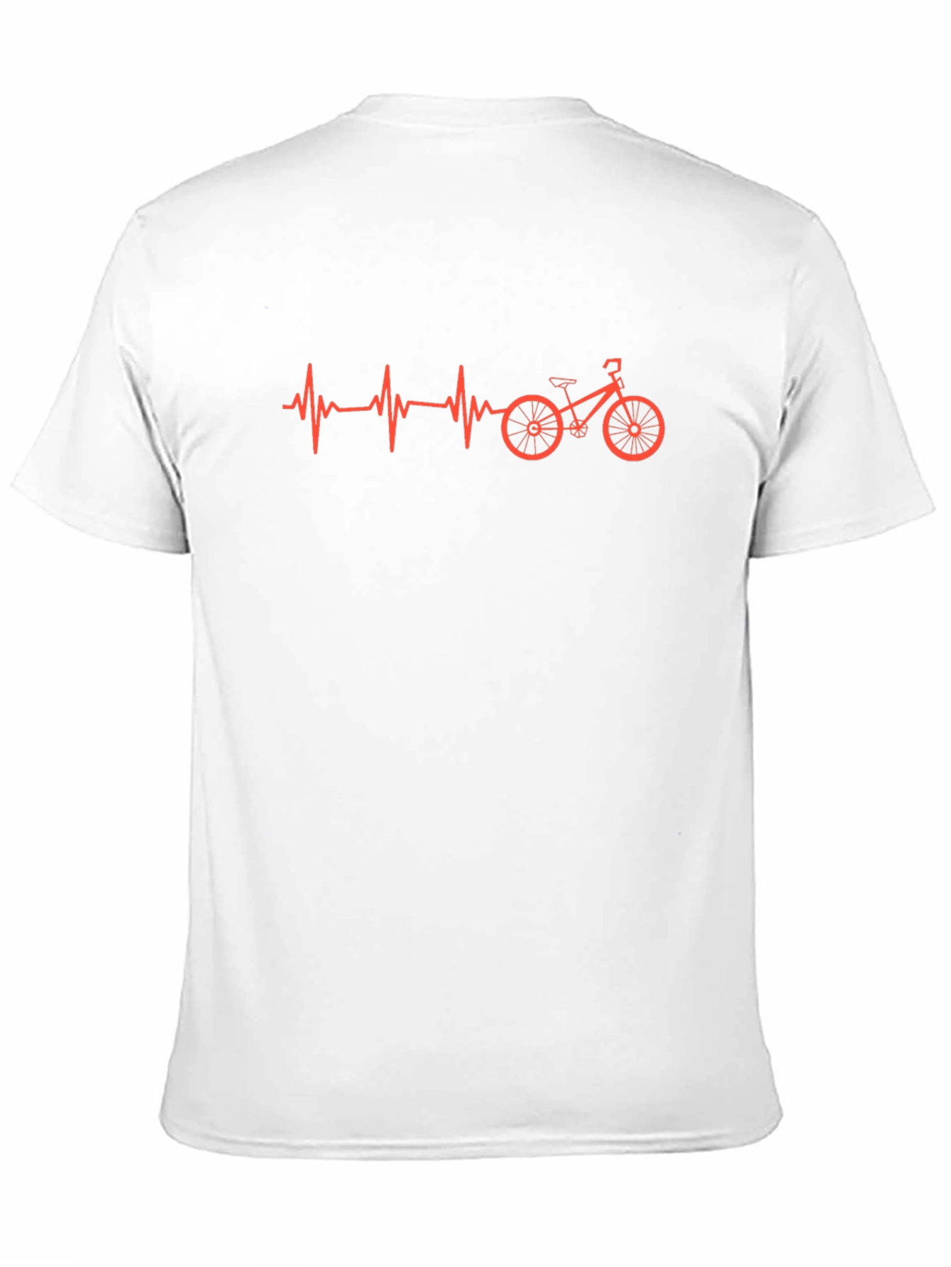 Heartbeat Bicycle Graphic Tee - Cycling Enthusiast Shirt