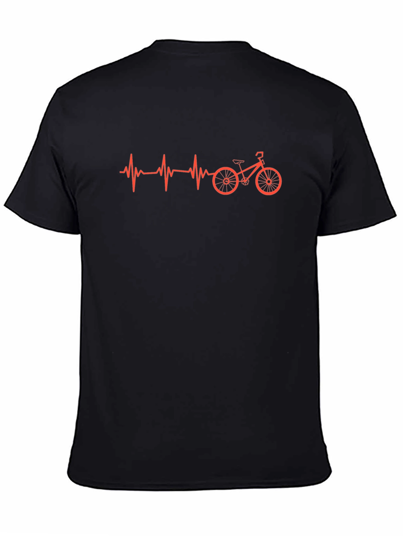 Heartbeat Bicycle Graphic Tee - Cycling Enthusiast Shirt