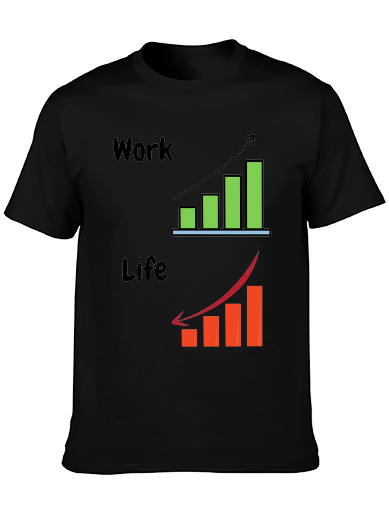 Work Life Balance Graphic T-Shirt