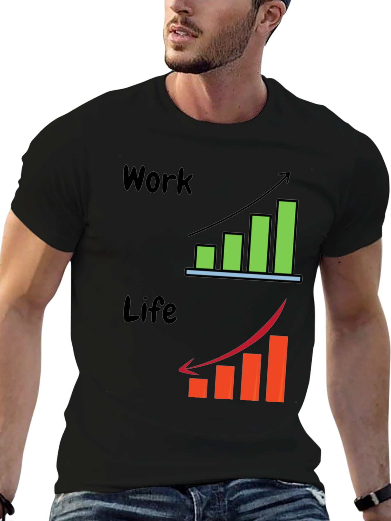 Work Life Balance Graphic T-Shirt