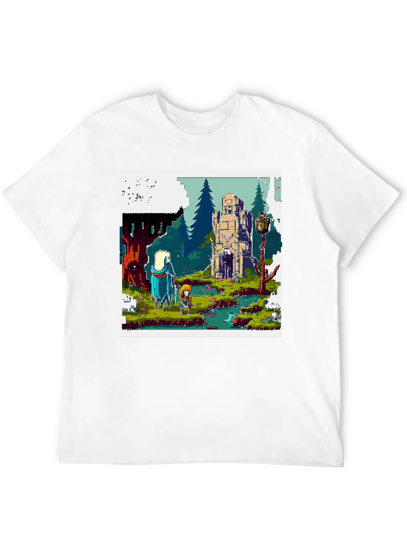 Pixel Art Adventure Tee - Retro Gaming Style