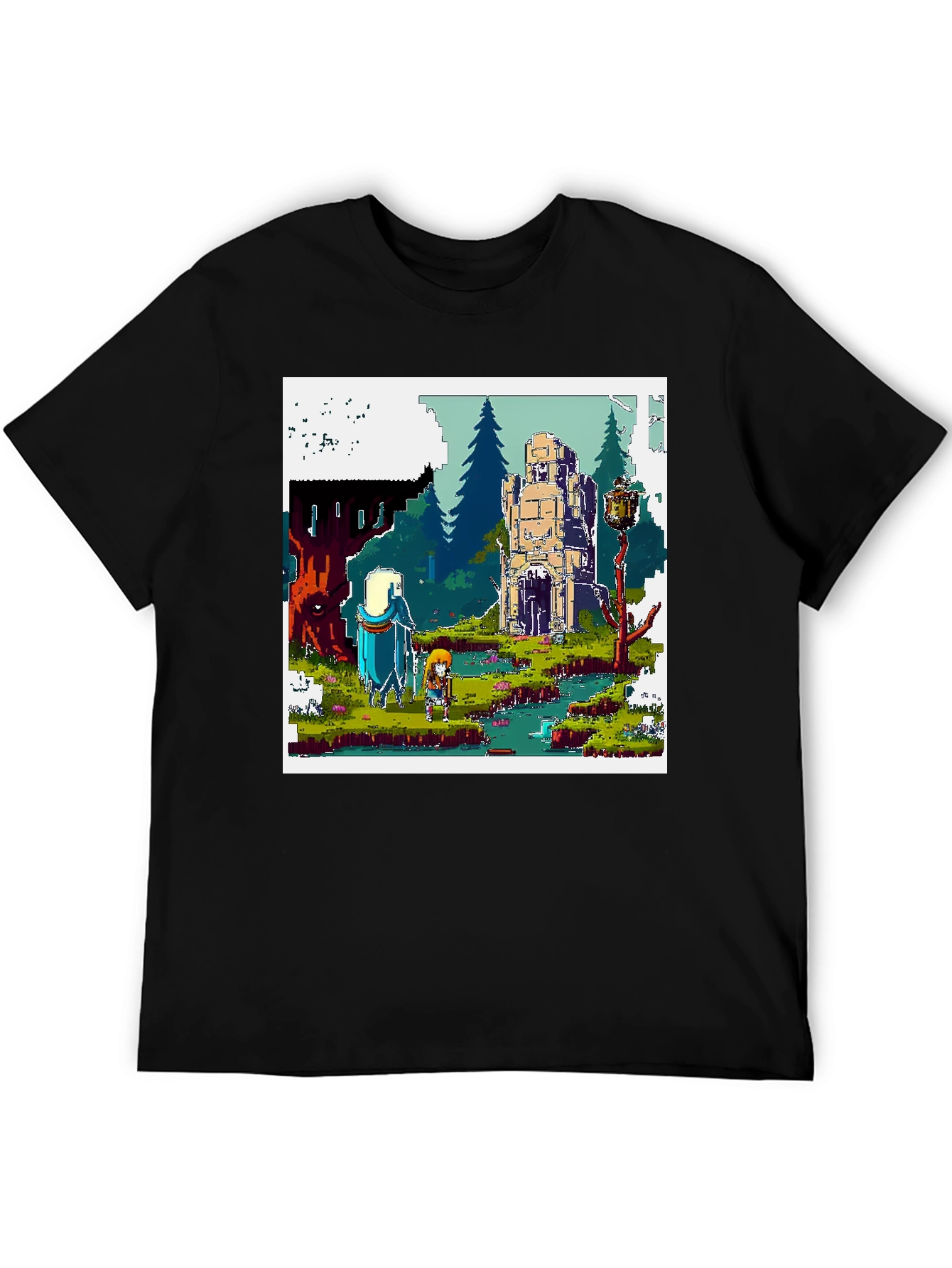 Pixel Art Adventure Tee - Retro Gaming Style