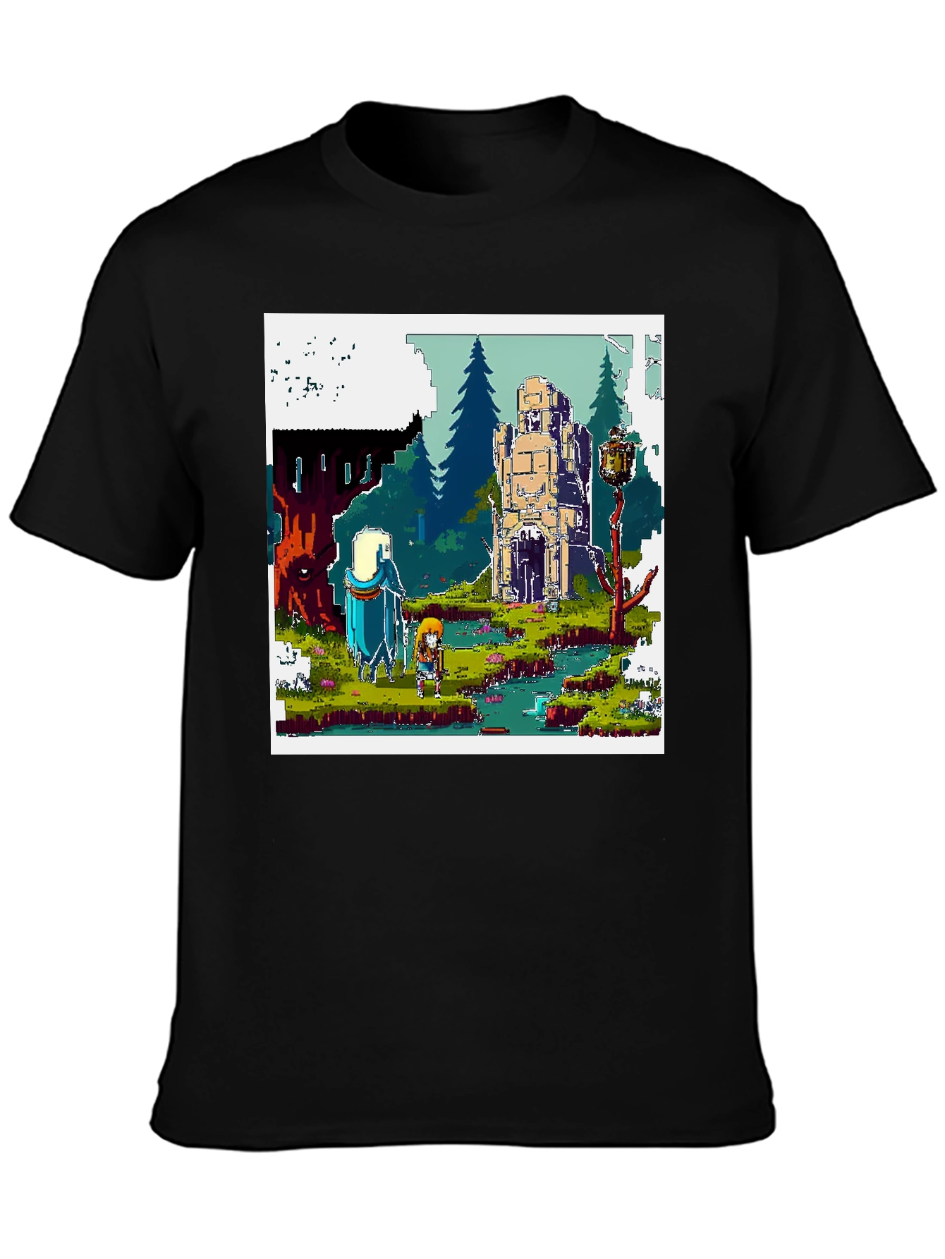 Pixel Art Adventure Tee - Retro Gaming Style