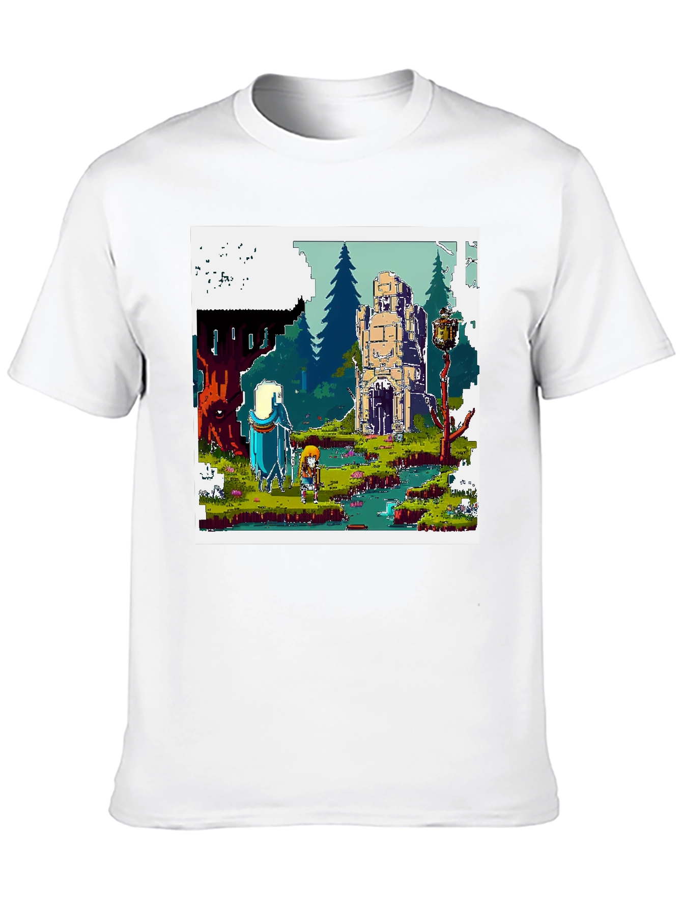 Pixel Art Adventure Tee - Retro Gaming Style