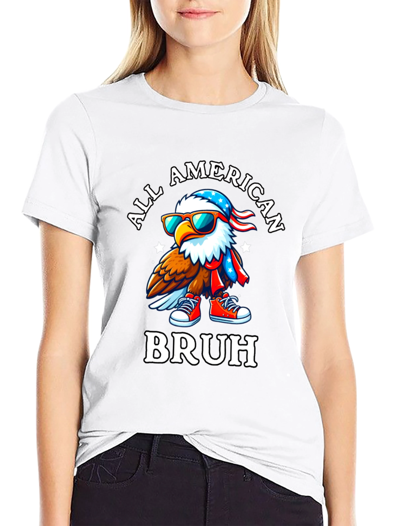 All American Bruh Graphic T-Shirt