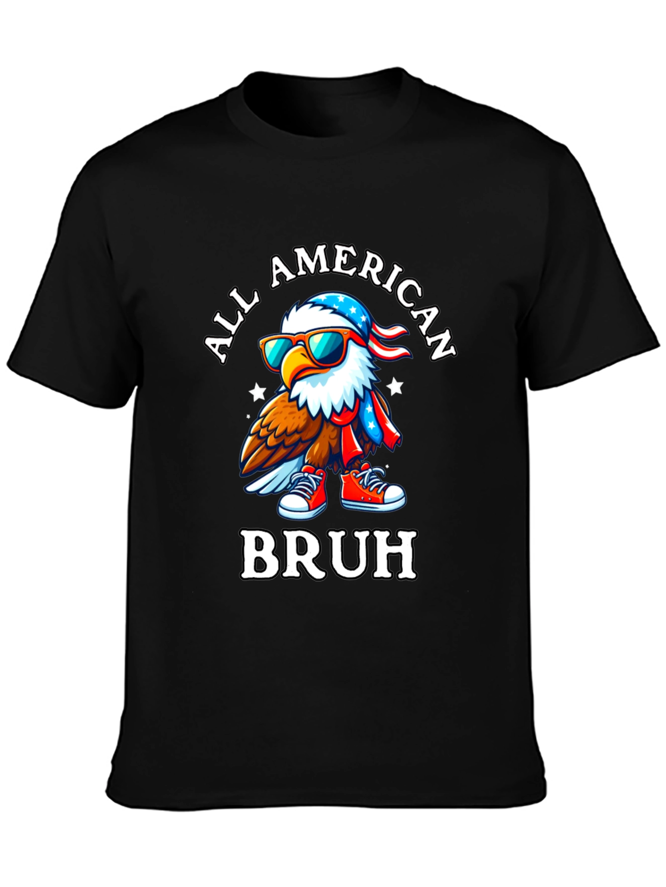 All American Bruh Graphic T-Shirt