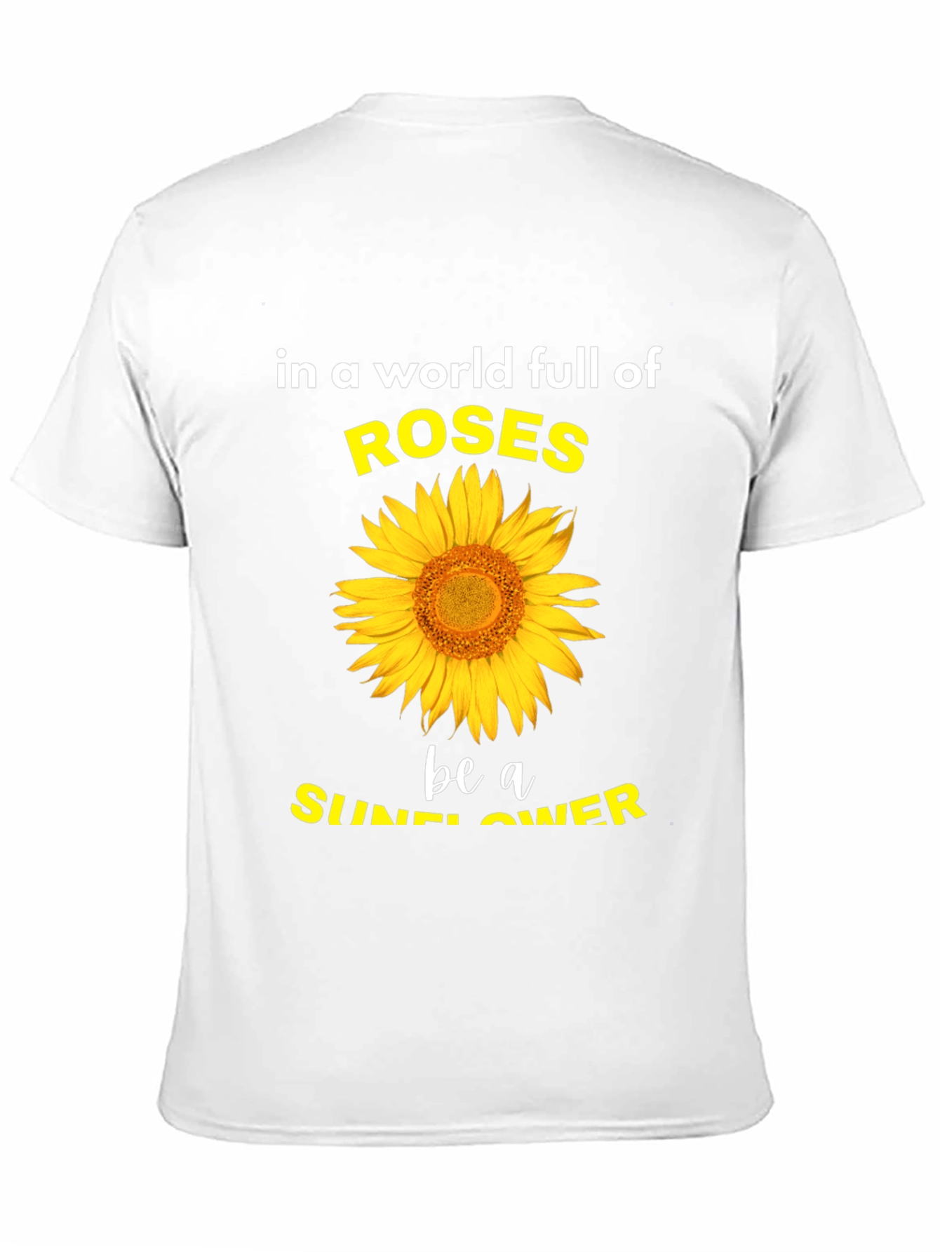 Sunflower Roses Graphic Tee - Inspirational Unisex T-Shirt