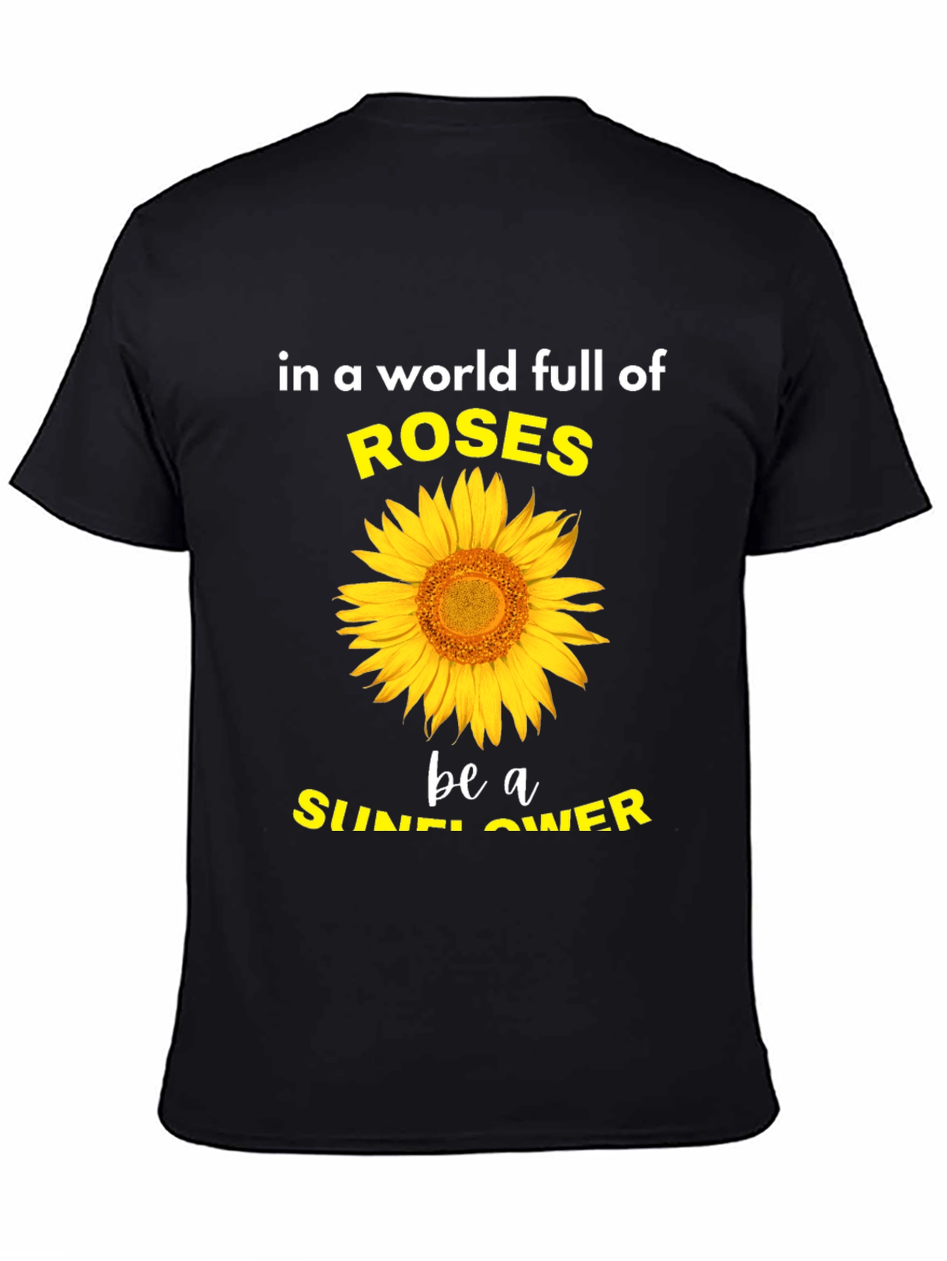 Sunflower Roses Graphic Tee - Inspirational Unisex T-Shirt